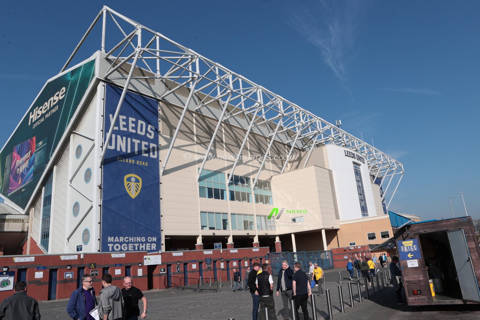 A general view of Elland Road ahead of the Sky Bet Championship match Leeds United vs Preston North End at Elland Road, Leeds, United Kingdom, 12th April 2025

(Photo by Richard Bierton/News Images)