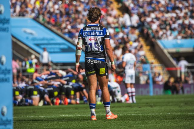 Tom de Glanville of Bath during the Gallagher Premiership Play-off Final 2025 Bath Rugby v Leicester Tigers at Allianz Stadium, Twickenham, United Kingdom, 14th June 2025

(Photo by Craig Evans/News Images)
