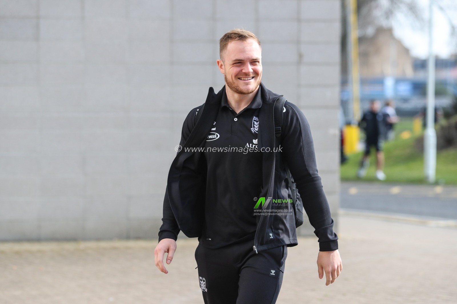 Adam Swift (2) of Hull FC arrives at the MKM Stadium