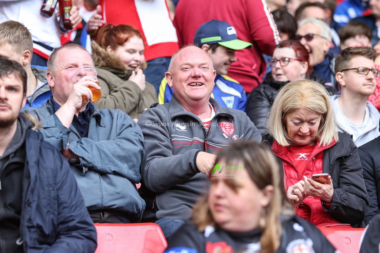 26th May 2019 , Anfield Stadium, Liverpool, England; Dacia Magic Weekend, Betfred Super League Round 16, Salford Red Devils vs Hull KR ; Hull KR fans

Credit: David Greaves/News Images