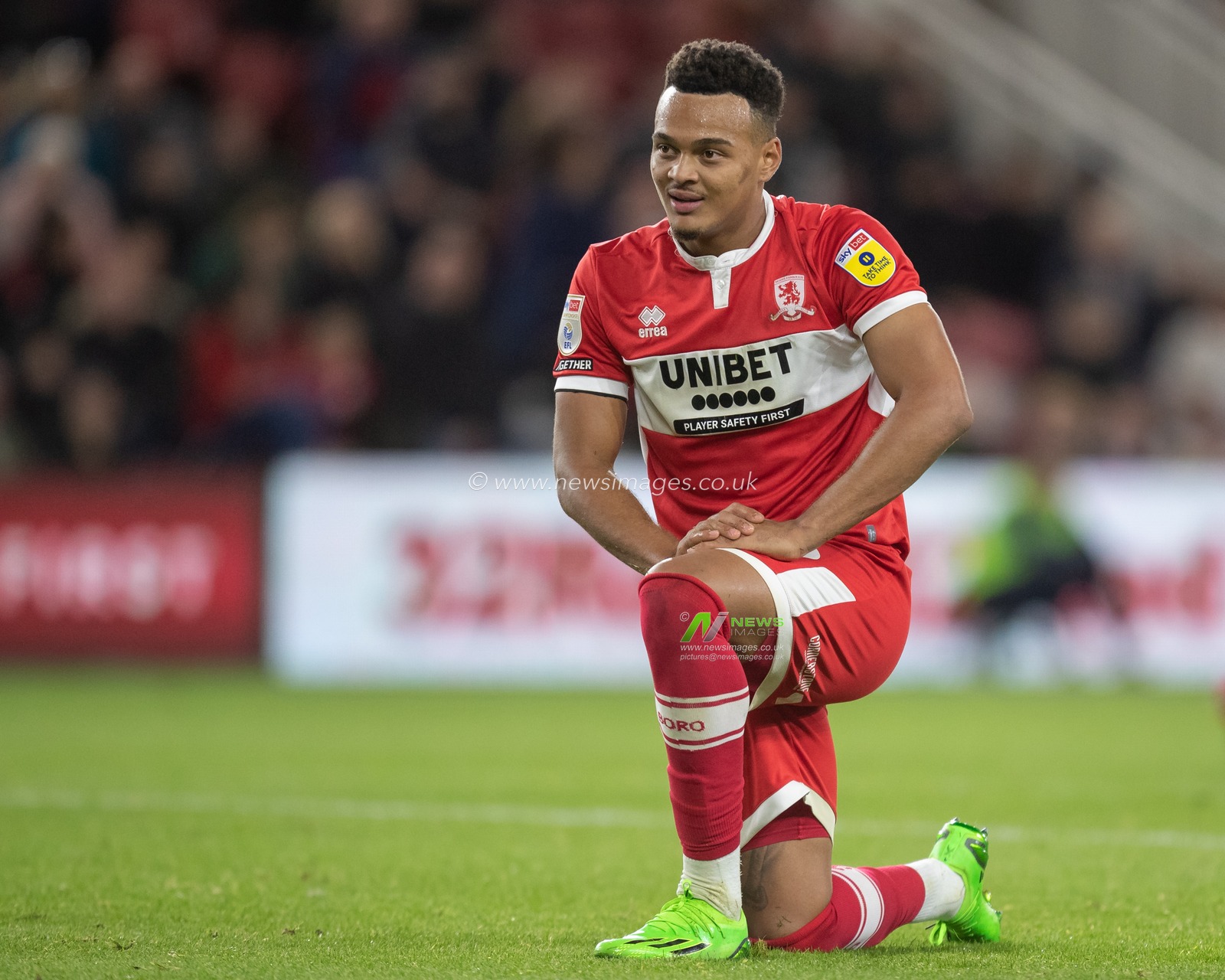 Rodrigo Muniz #9 of Middlesbrough during the Sky Bet Championship match Middlesbrough vs Rotherham United at Riverside Stadium, Middlesbrough, United Kingdom, 17th September 2022

(Photo by James Heaton/News Images)