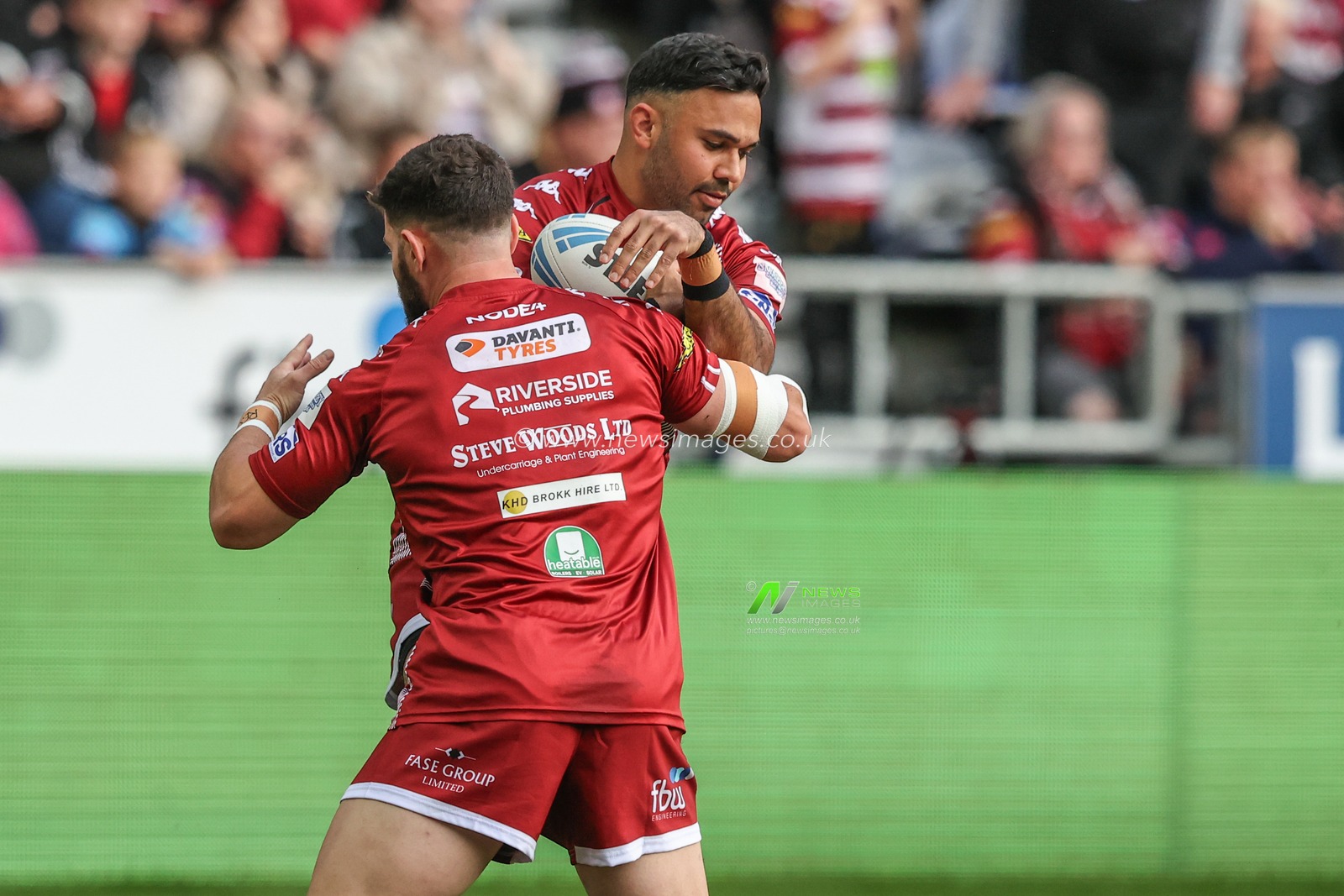 Bevan French of Wigan Warriors during pre-game warm up during the Betfred Super League Semi-Finals match Wigan Warriors vs Leigh Leopards at The Brick Community Stadium, Wigan, United Kingdom, 5th October 2024

(Photo by Alfie Cosgrove/News Images)