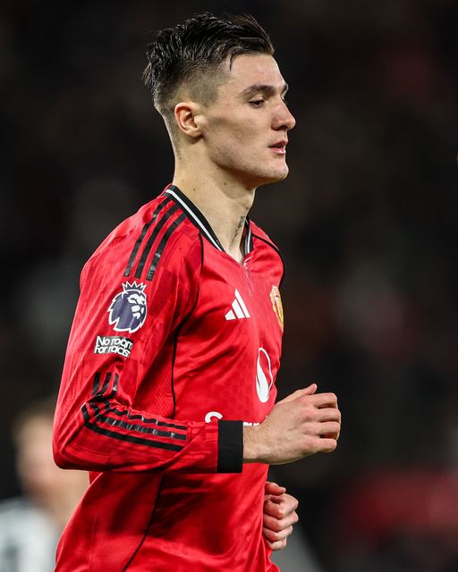 Benjamin Sesko of Manchester Untied during the Premier League match Manchester United vs Newcastle United at Old Trafford, Manchester, United Kingdom, 26th December 2025

(Photo by Alfie Cosgrove/News Images)

*** GER AUT SUI OUT ***