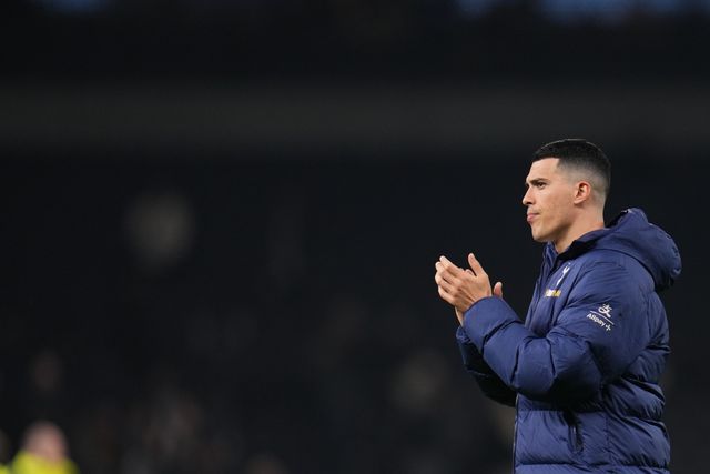 Pedro Porro of Tottenham Hotspur at full time during the Premier League match Tottenham Hotspur vs Crystal Palace at Tottenham Hotspur Stadium, London, United Kingdom on 05 March 2026

(Photo by Harvey Murphy/News Images)