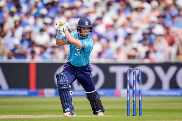Ben Duckett hits a four during the 1st Metro Bank ODI match England vs India at Edgbaston, Birmingham, United Kingdom on 14 July 2026

(Photo by Maynard Manyowa/News Images)