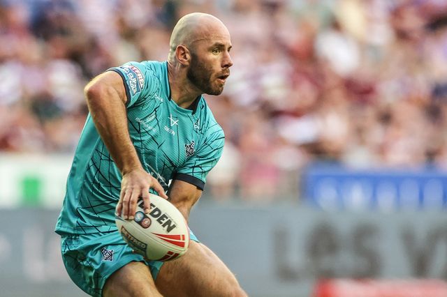 Matt Frawley of Huddersfield Giants in action during the game during the Betfred Super League round 18 match Wigan Warriors vs Huddersfield Giants at The Brick Community Stadium, Wigan, United Kingdom, 11th July 2025

(Photo by Alfie Cosgrove/News Images)