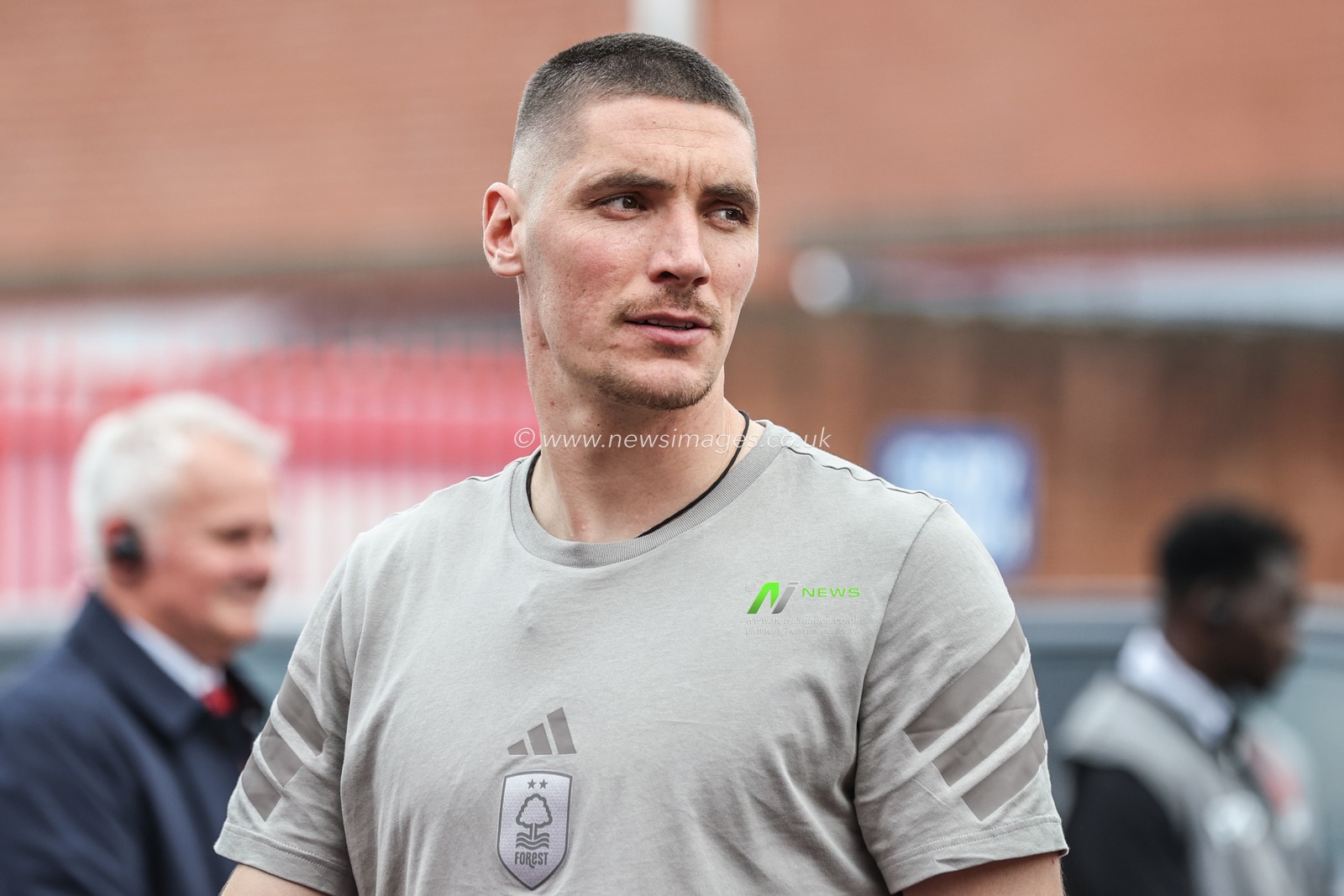 Nikola MilenkoviÄ‡ of Nottingham Forest arrives during the Premier League match Nottingham Forest vs Brentford at City Ground, Nottingham, United Kingdom, 30th April 2025

(Photo by Alfie Cosgrove/News Images)