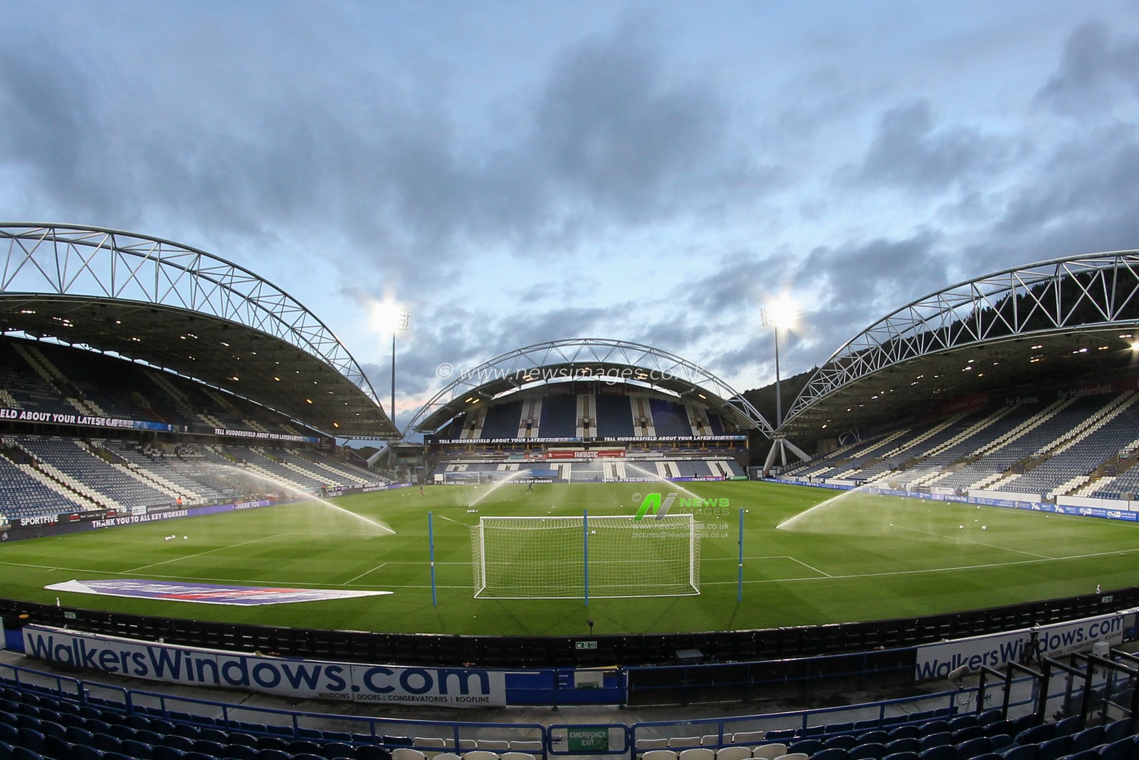 General stadium view of John Smithâ€™s Stadium, Huddersfield prior to the Huddersfield Town v Nottingham Forest Championship fixture