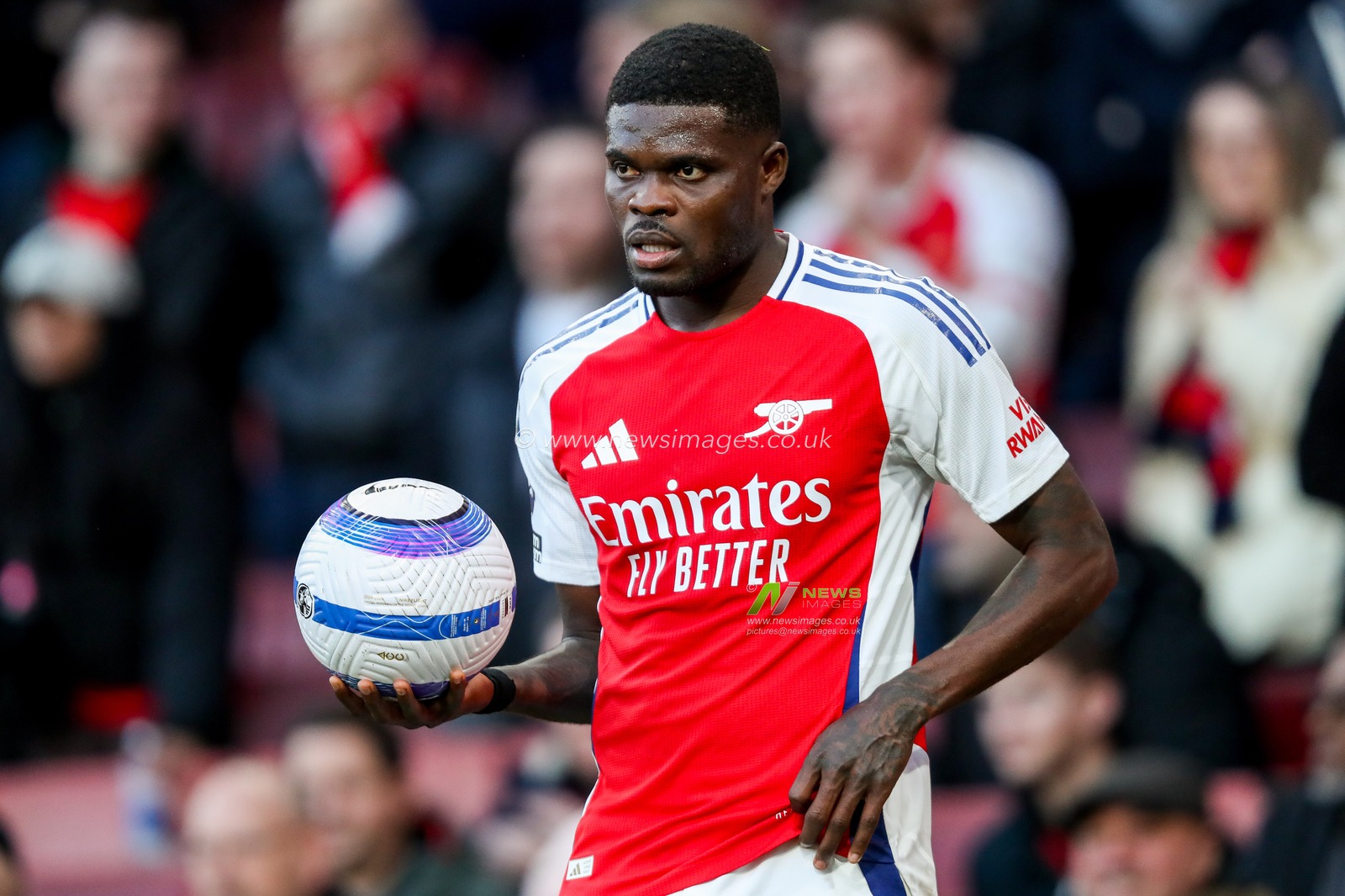 Thomas of Arsenal in action during the Premier League match Arsenal vs West Ham United at Emirates Stadium, London, United Kingdom, 22nd February 2025

(Photo by Izzy Poles/News Images)