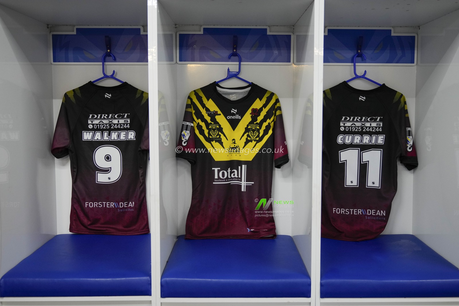 The Joe Philbin Testimonial shirt hung in the changing room before the Rugby League Joe Philbin Testimonial match Warrington Wolves vs Leigh Leopards at Halliwell Jones Stadium, Warrington, United Kingdom, 3rd February 2024

(Photo by Steve Flynn/News Images)