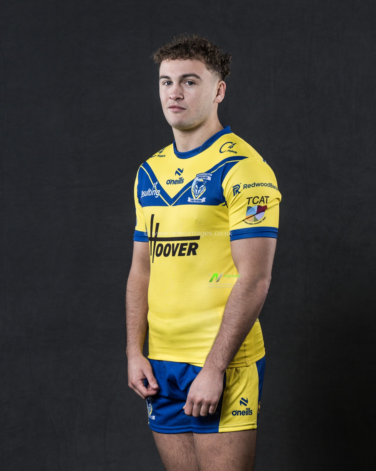 Cai Taylor-Wray in the Home kit during the Warrington Wolves Team media day at Warrington wolves training centre, Warrington, United Kingdom, 16th January 2025

(Photo by Craig Thomas/News Images)