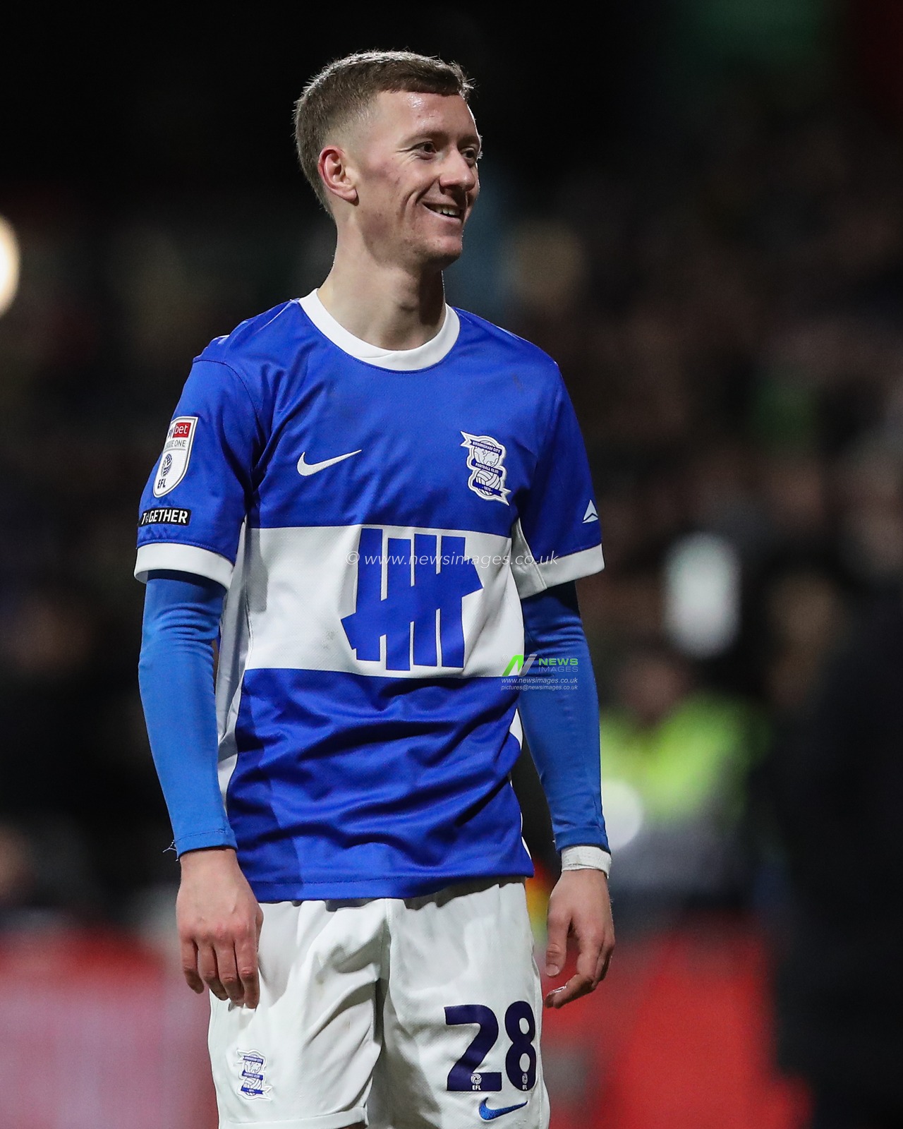 Jay Stansfield of Birmingham City reacts during the Sky Bet League 1 match Wrexham vs Birmingham City at SToK Cae Ras, Wrexham, United Kingdom, 23rd January 2025

(Photo by Gareth Evans/News Images)