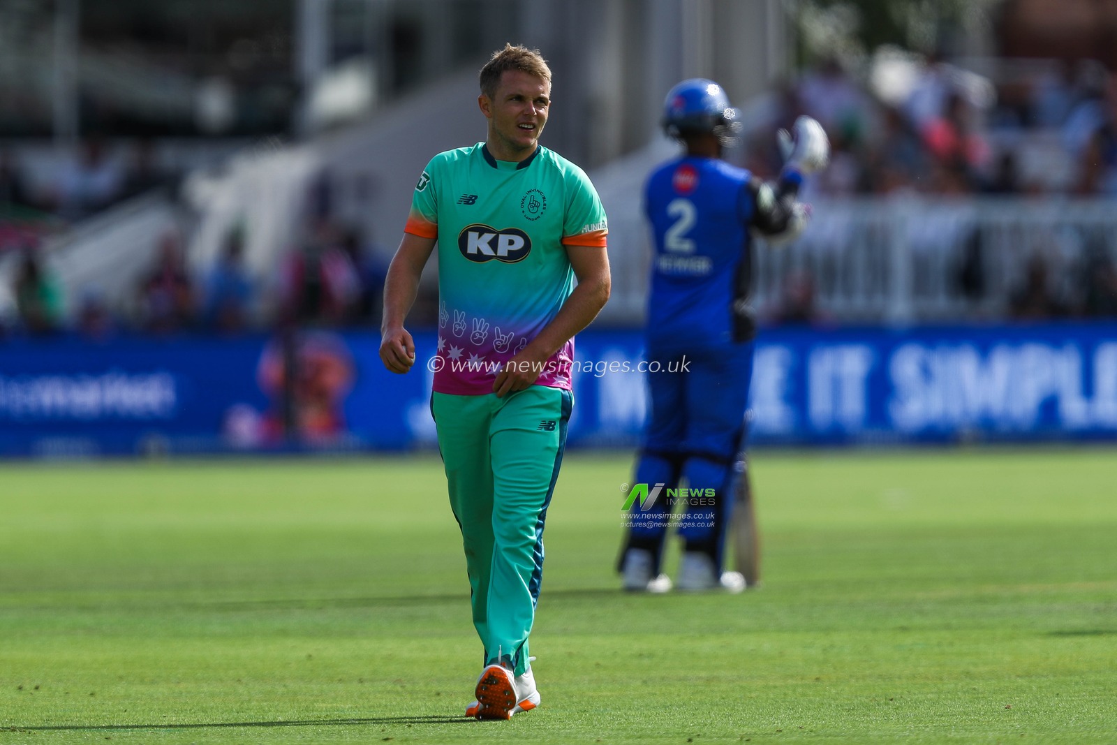 Sam Curran of Oval Invincibles looks on during the The Hundred match London Spirit Men vs Oval Invincibles at Lords, London, United Kingdom, 4th August 2024

(Photo by Izzy Poles/News Images)