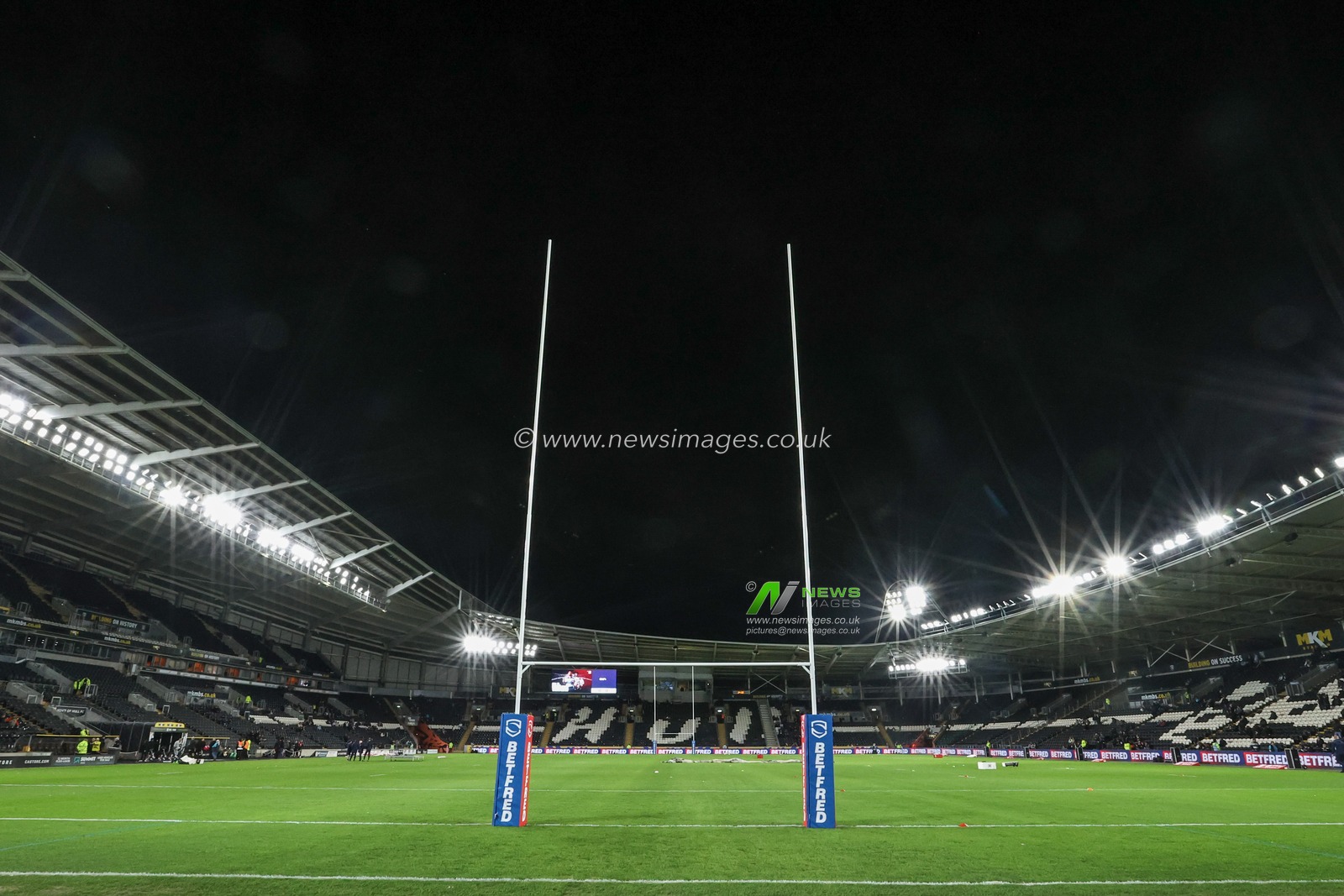 A general view of the MKM Stadium during the Betfred Super League Round 2 match Hull FC vs Wigan Warriors at MKM Stadium, Hull, United Kingdom, 21st February 2025

(Photo by Alfie Cosgrove/News Images)