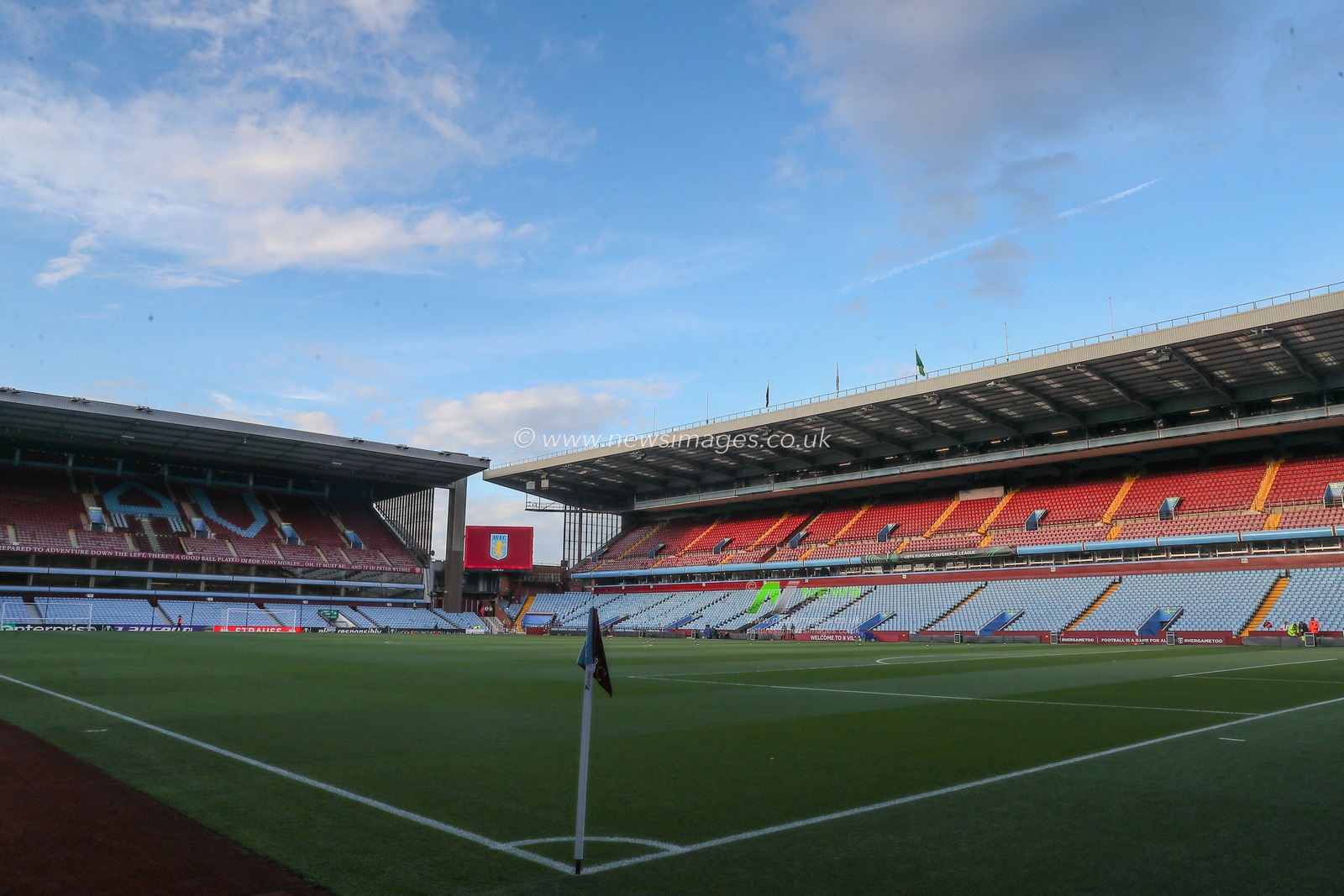 A general view inside of Villa Park, home of Aston Villa ahead of the UEFA Europa Conference League match Aston Villa vs HÅ K Zrinjski Mostar at Villa Park, Birmingham, United Kingdom, 5th October 2023

(Photo by Gareth Evans/News Images)