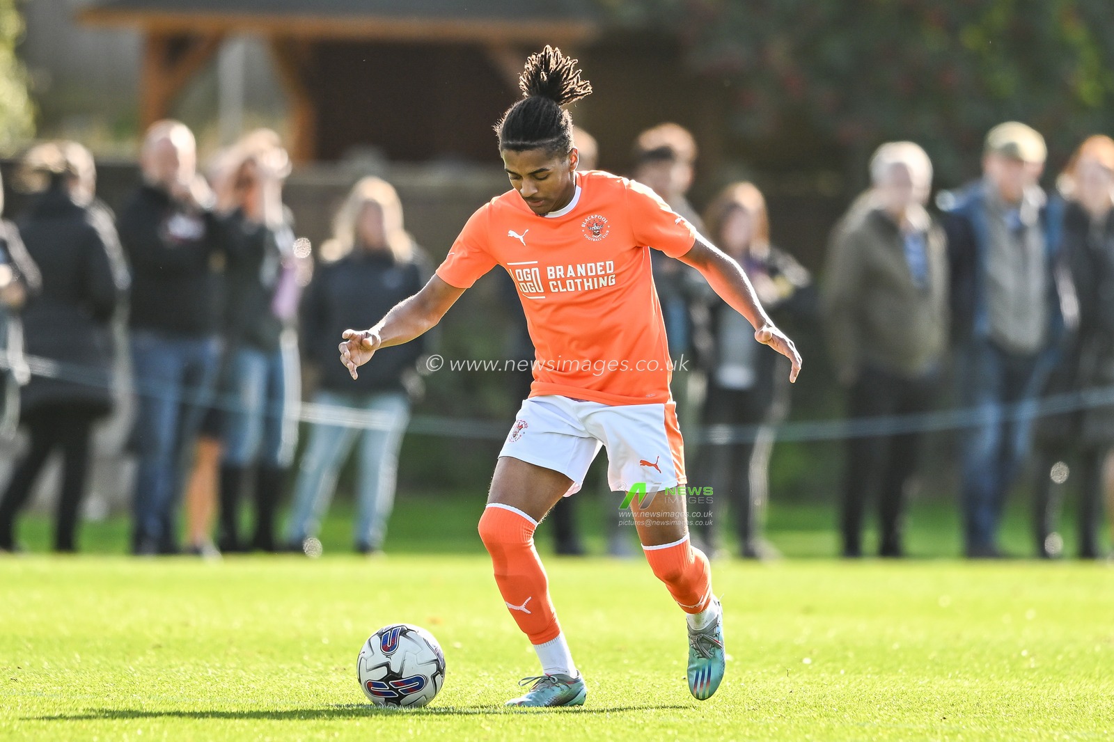 during the Central League match Preston North End vs Blackpool at Springfield Training Ground, Preston, United Kingdom, 26th September 2023

(Photo by Craig Thomas/News Images)