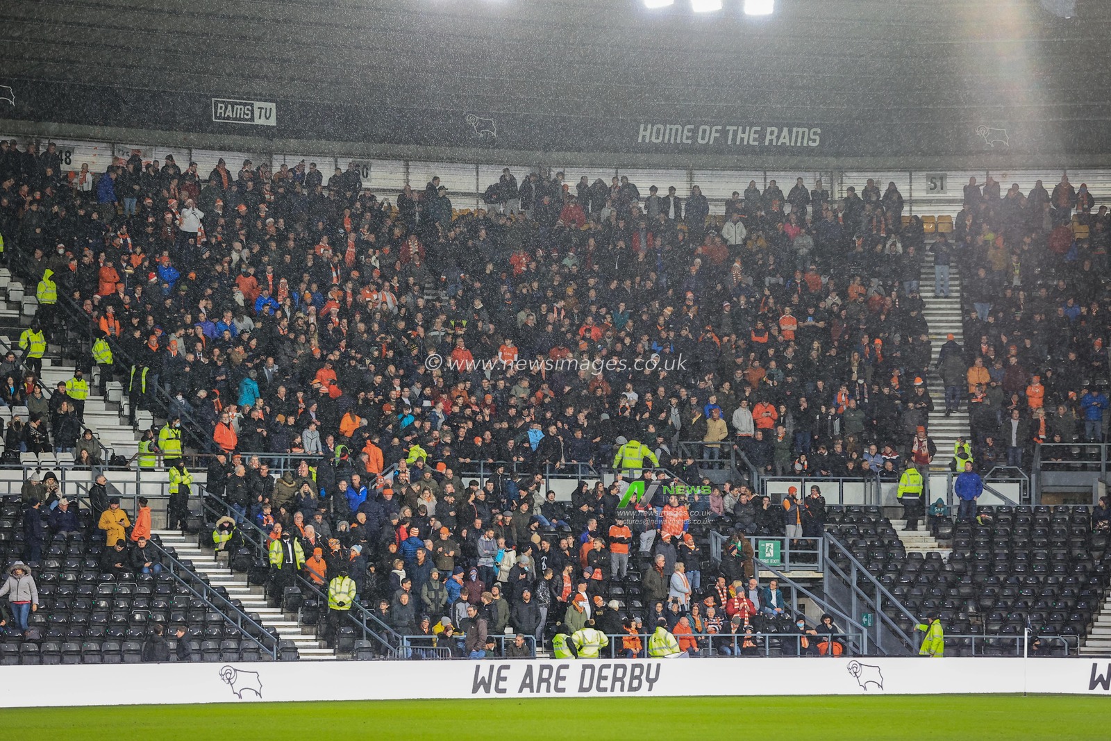 Blackpool fans during the game