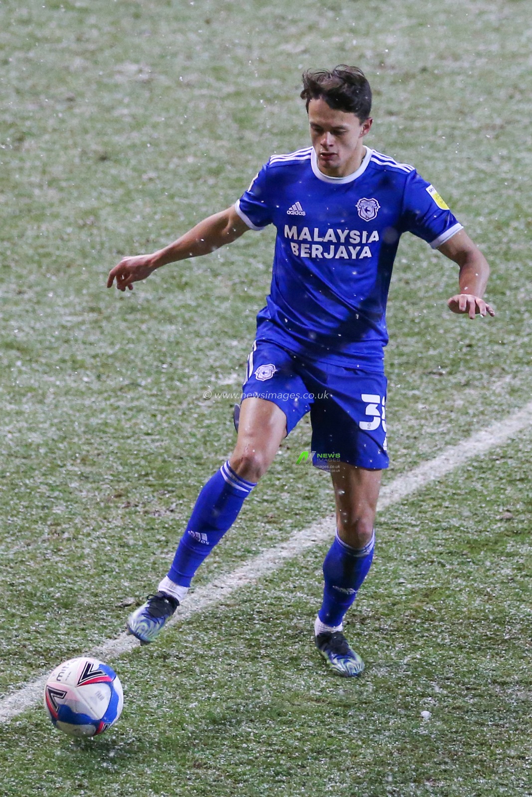 Perry Ng #38 of Cardiff City during the game