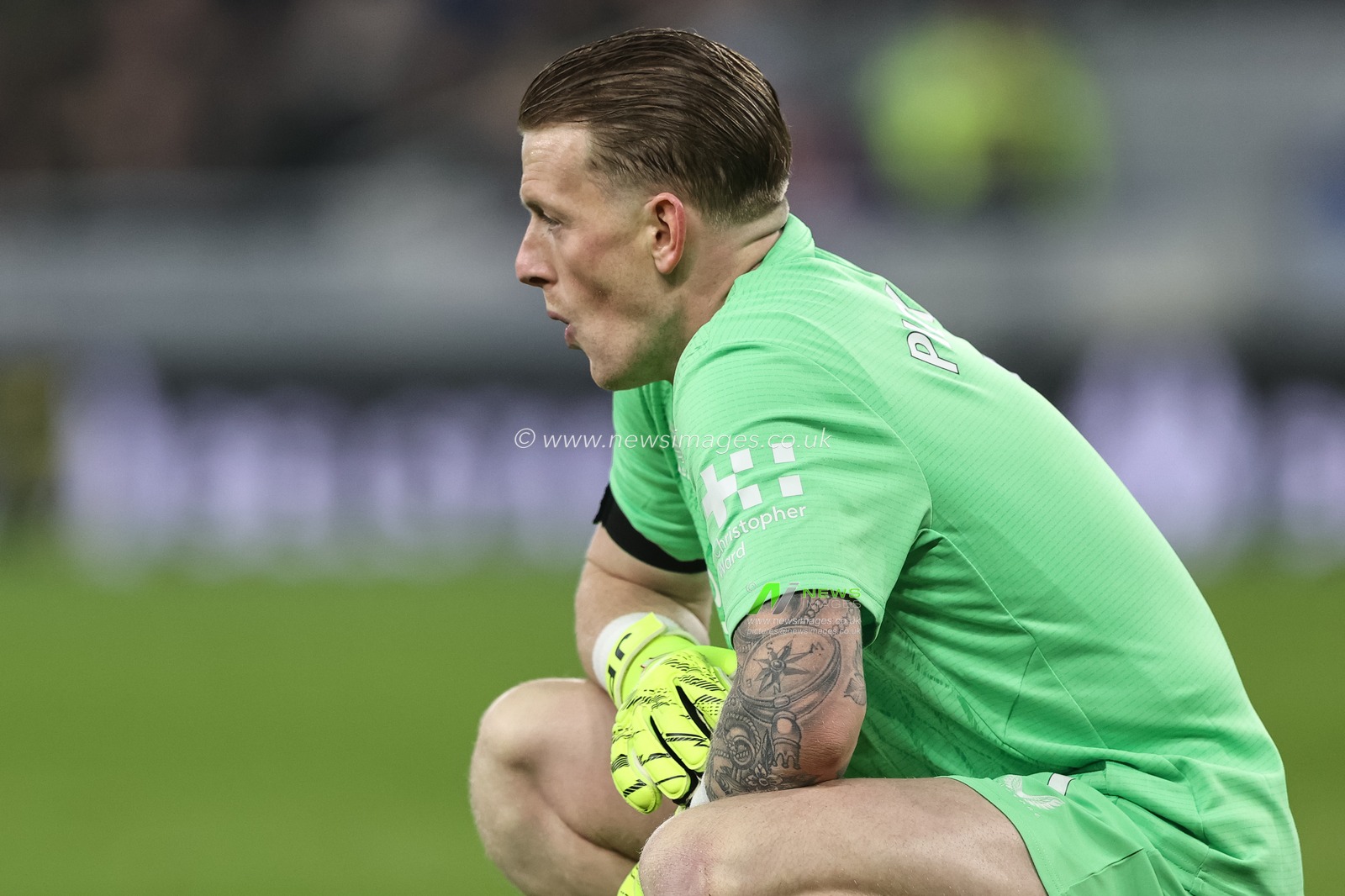 Everton goalkeeper Jordan Pickford reacts during the Premier League match Everton vs Leeds United at Hill Dickinson Stadium, Liverpool, United Kingdom, 26th January 2026

(Photo by Alfie Cosgrove/News Images)