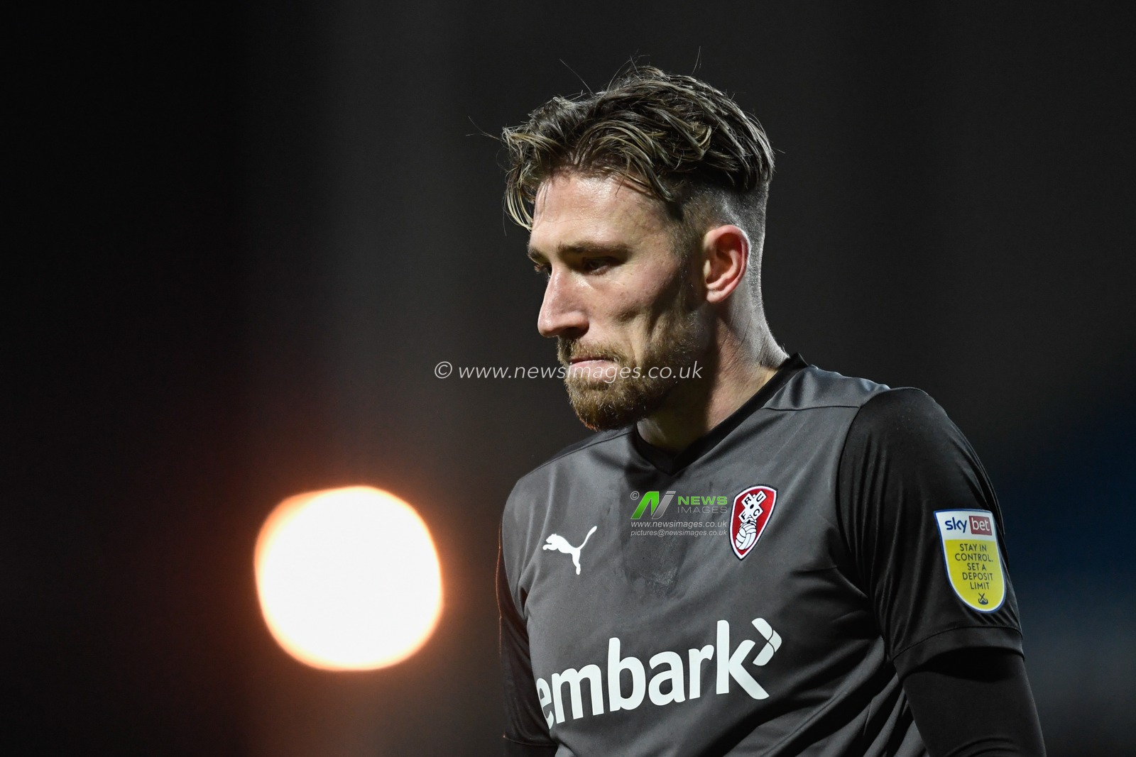 Angus MacDonald #21 of Rotherham United in action during the game