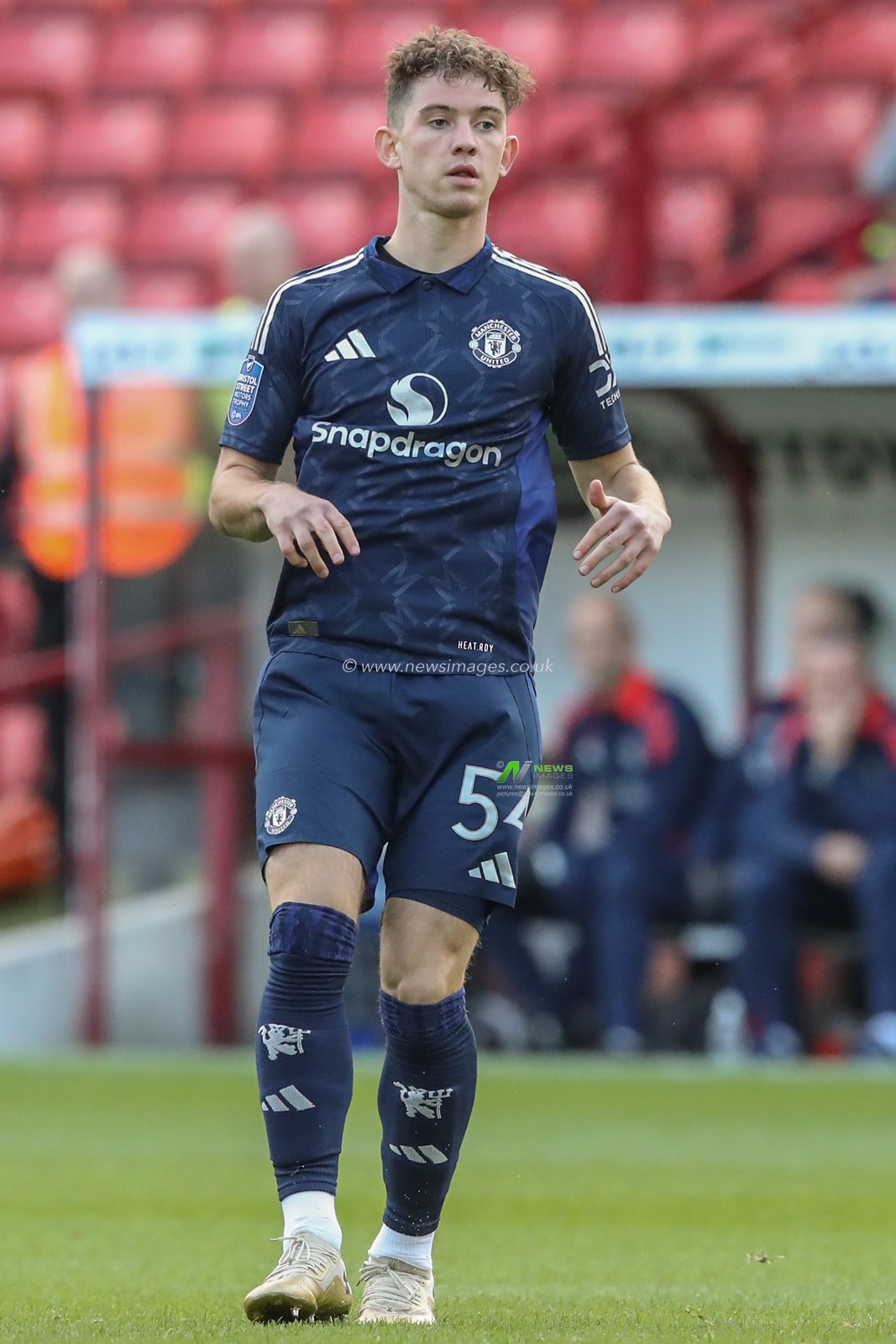 Louis Jackson of Manchester United during the Bristol Street Motors Trophy match Barnsley vs Manchester United U21 at Oakwell, Barnsley, United Kingdom, 20th August 2024

(Photo by Alfie Cosgrove/News Images)
