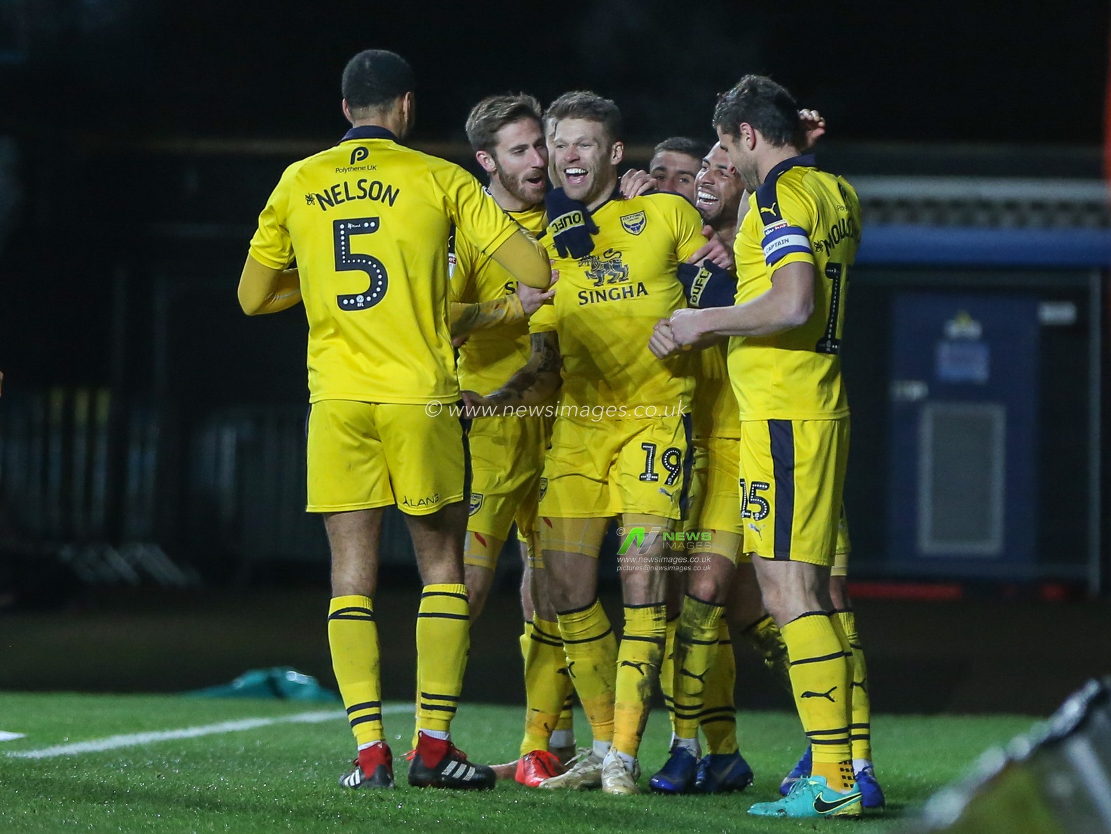 29th January 2019, Kassam Stadium, Oxford England; Sky Bet League One, Oxford United vs Barnsley ;  Jamie Mackie (19) of Oxford United celebrates his goal to make it 2-0


Credit: Matt O'Connor/News Images

English Football League images are subject to DataCo Licence