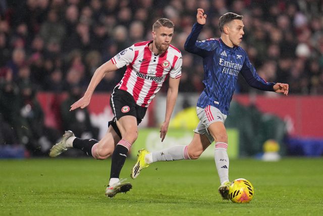 during the Premier League match Brentford vs Arsenal at GTECH Community Stadium, London, United Kingdom on 12 February 2026

(Photo by Harvey Murphy/News Images)