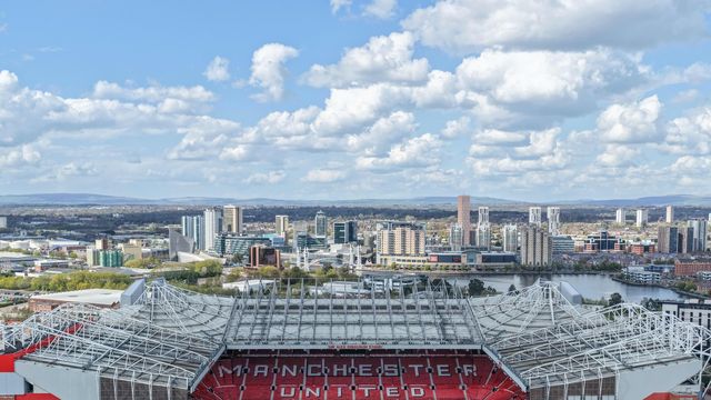 An aerial view of Old Trafford during the Premier League match Manchester United vs Leeds United at Old Trafford, Manchester, United Kingdom on 13 April 2026

(Photo by Mark Cosgrove/News Images)
