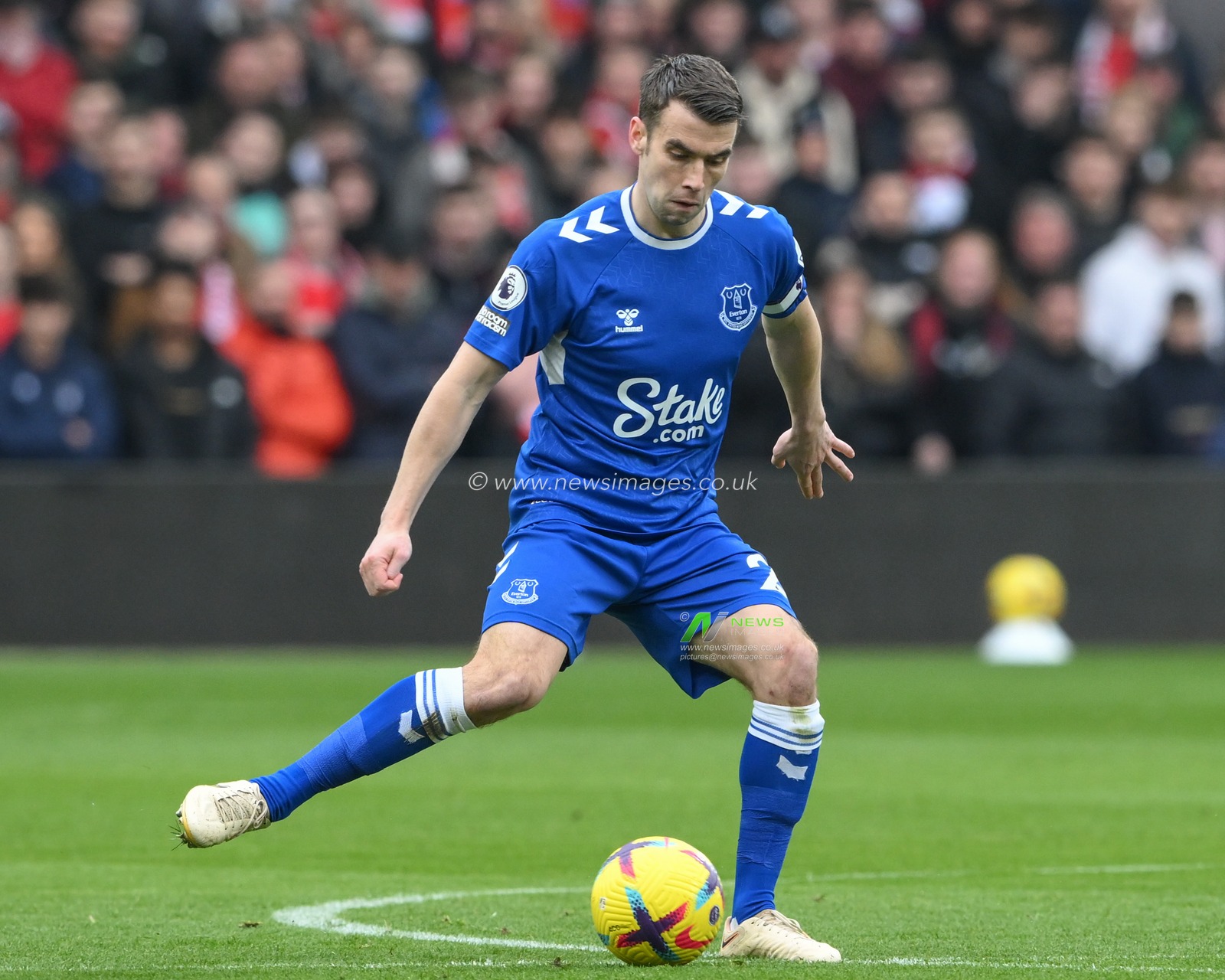 SÃ©amus Coleman #23 of Everton in action during the Premier League match Nottingham Forest vs Everton at City Ground, Nottingham, United Kingdom, 4th March 2023

(Photo by Craig Thomas/News Images)