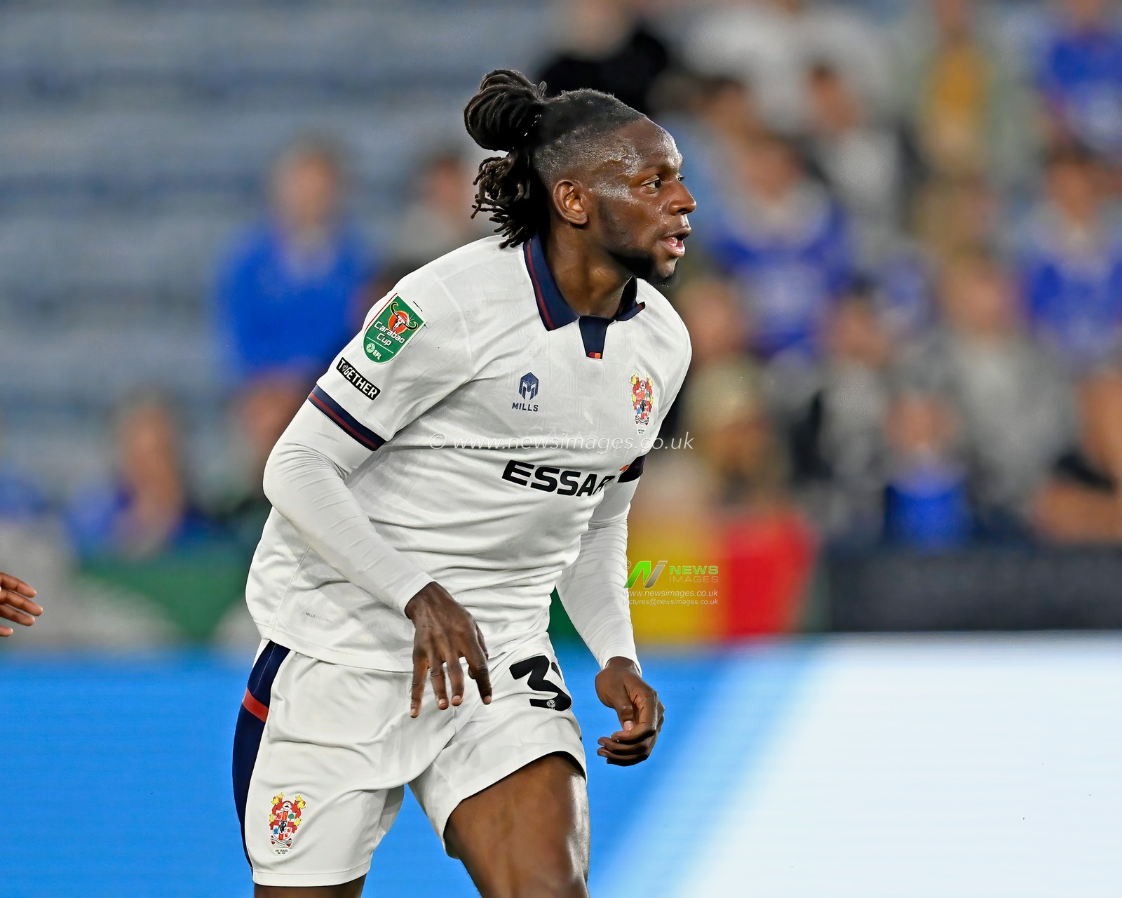 Omari PATRICK of Tranmere Rovers during the Carabao Cup match Leicester City vs Tranmere Rovers at King Power Stadium, Leicester, United Kingdom, 27th August 2024

(Photo by Mark Dunn/News Images)