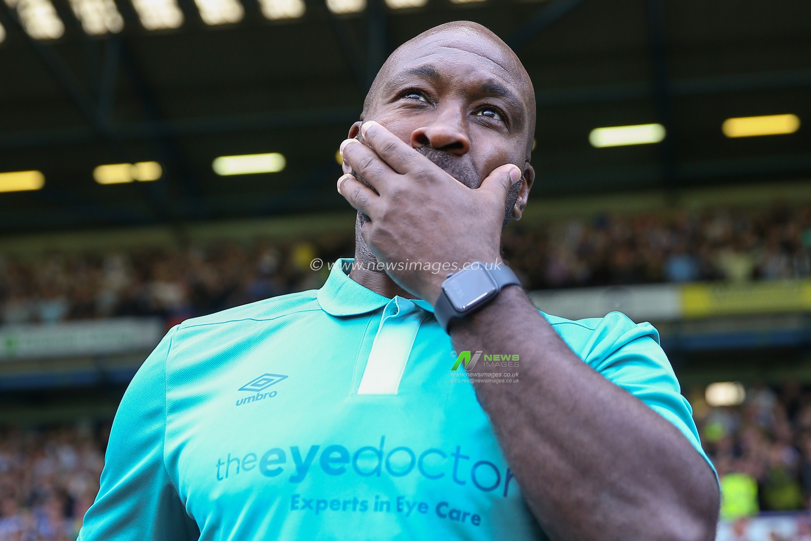 Darren Moore manager of Huddersfield Town during the Sky Bet Championship match Sheffield Wednesday vs Huddersfield Town at Hillsborough, Sheffield, United Kingdom, 7th October 2023

(Photo by Gareth Evans/News Images)