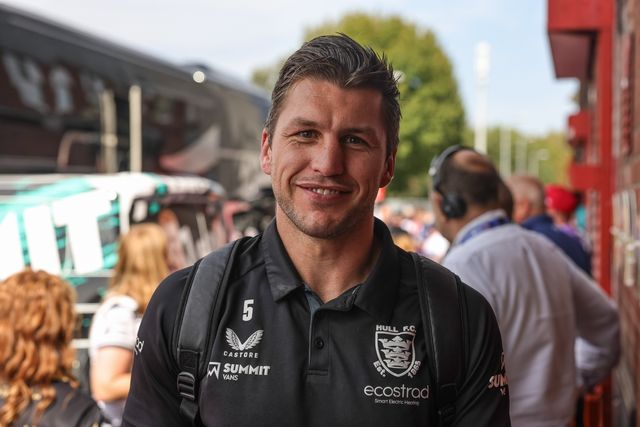 Tom Briscoe of Hull FC arrives during the Betfred Super League Round 25 match Hull KR vs Hull FC at Sewell Group Craven Park, Kingston upon Hull, United Kingdom, 7th September 2025

(Photo by Mark Cosgrove/News Images)