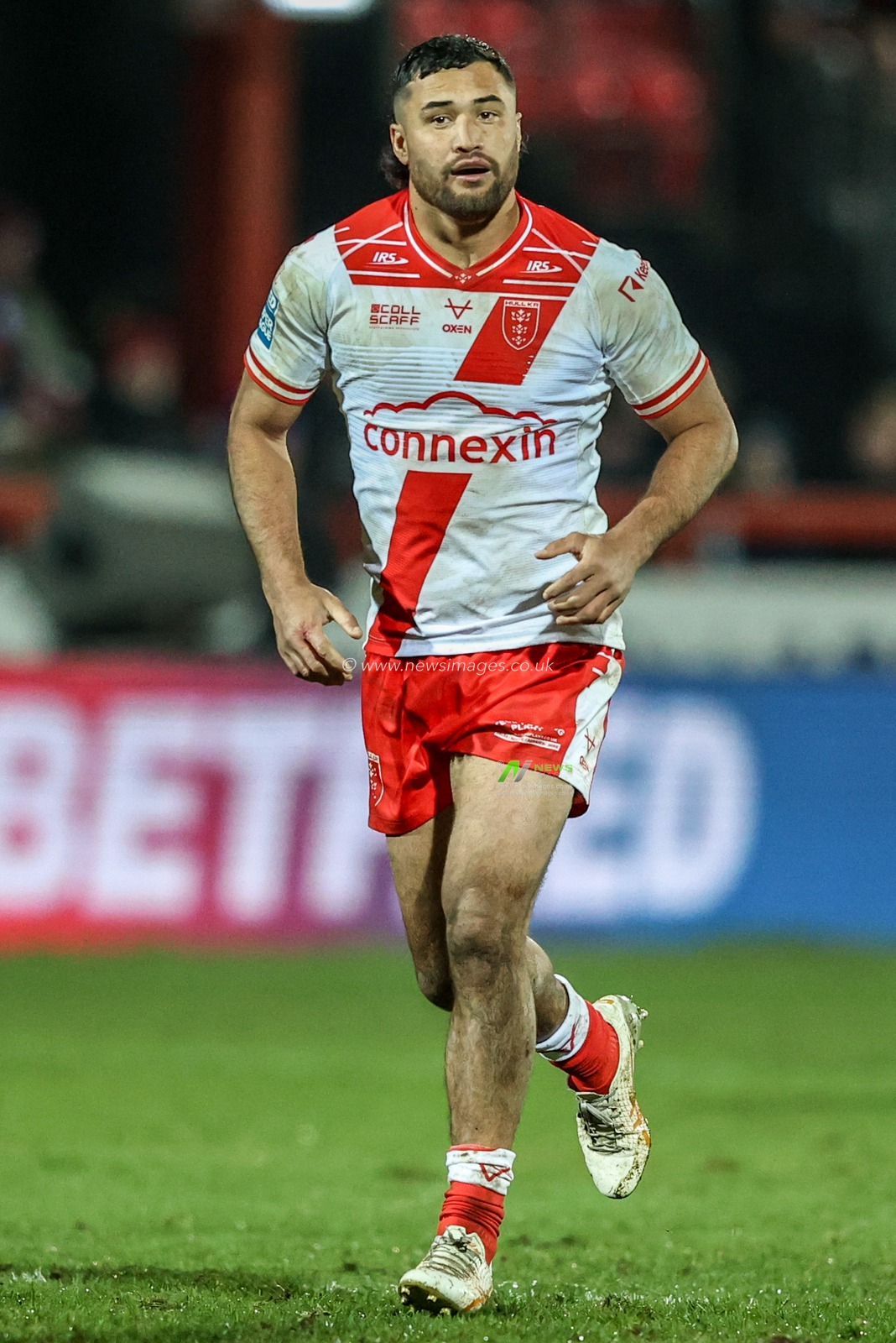 Peta Hiku of Hull KR during the Betfred Super League Round 3 Hull KR vs Salford Red Devils at Sewell Group Craven Park, Kingston upon Hull, United Kingdom, 27th February 2025

(Photo by Alfie Cosgrove/News Images)