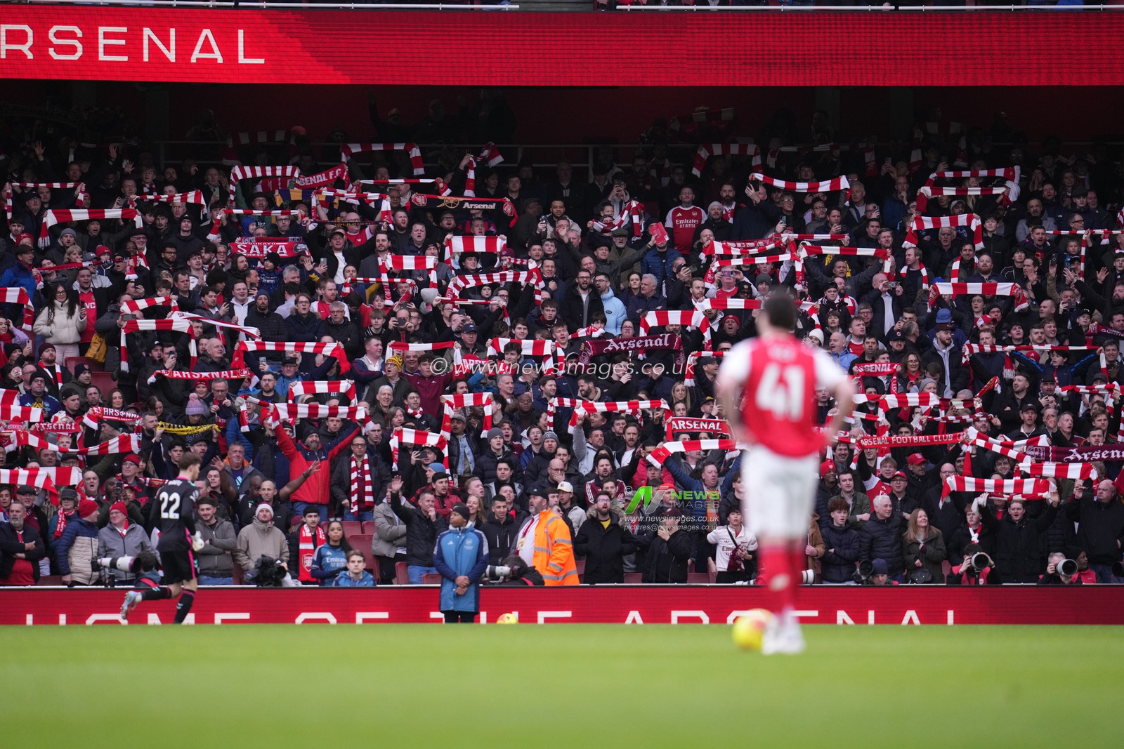 Arsenal supporters during the Premier League match Arsenal vs Sunderland at Emirates, London, United Kingdom on 07 February 2026

(Photo by Harvey Murphy/News Images)