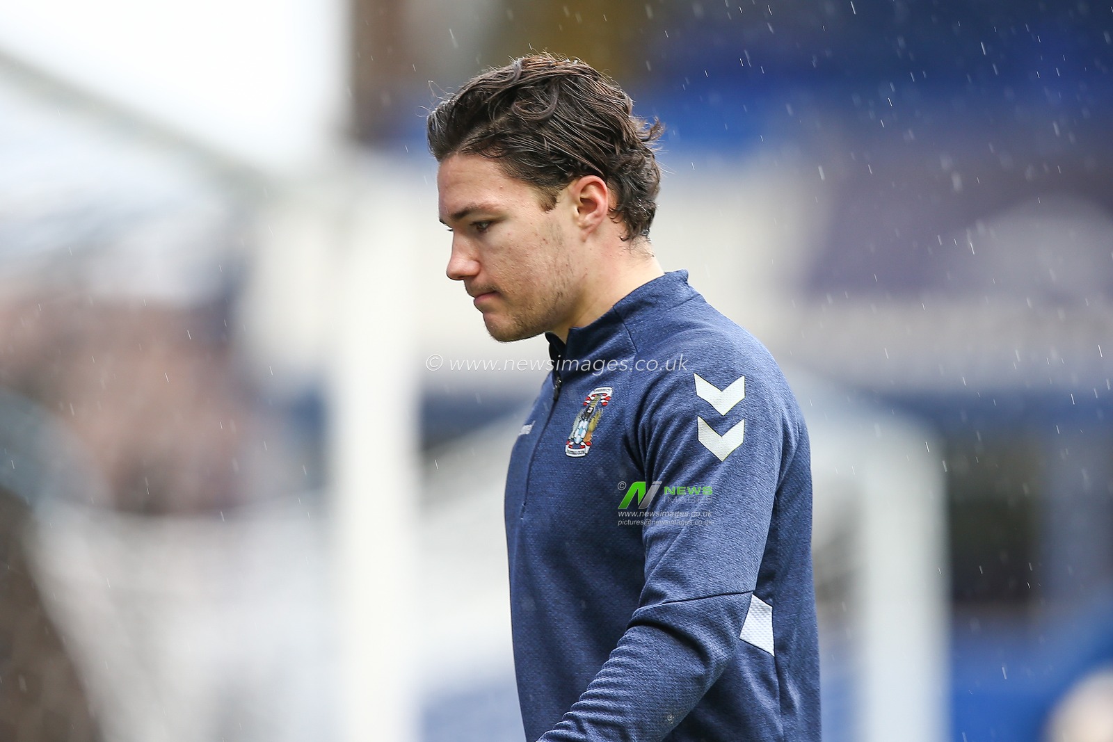 Callum OHare #11 of Coventry City warming up ahead of the game against Brentford