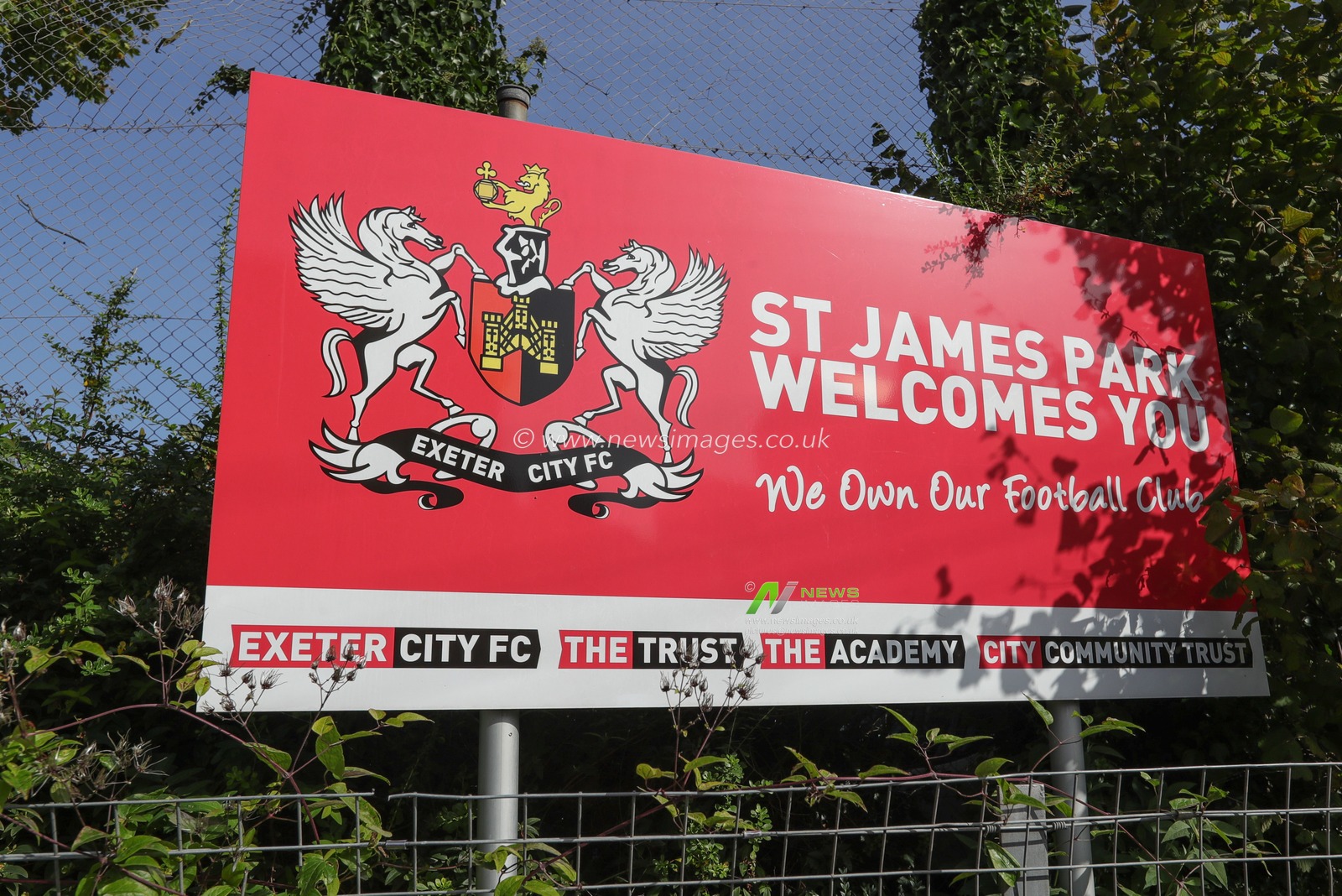 A general view of St James' Park during the Sky Bet League 1 match Exeter City vs Barnsley at St James' Park, Exeter, United Kingdom, 7th October 2023

(Photo by Alfie Cosgrove/News Images)