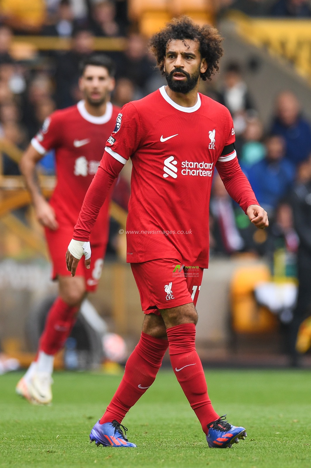 Mohamed Salah #11 of Liverpool during the Premier League match Wolverhampton Wanderers vs Liverpool at Molineux, Wolverhampton, United Kingdom, 16th September 2023

(Photo by Mike Jones/News Images)