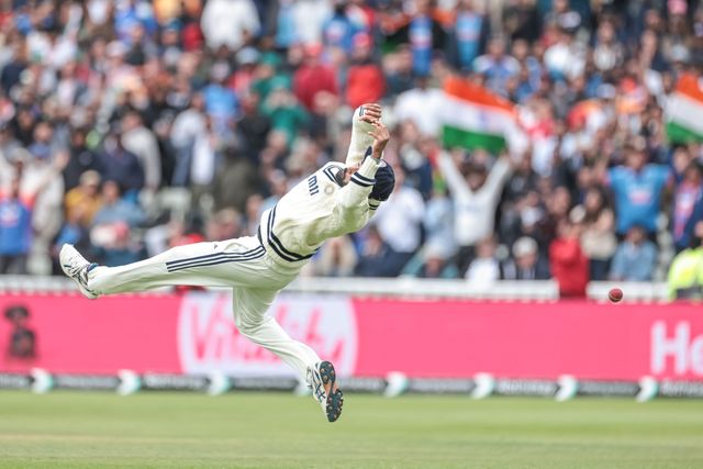 Mohammed Siraj of India drops Brydon Carse of England during the 2nd Rothesay Test Match day 5 England v India at Edgbaston, Birmingham, United Kingdom, 6th July 2025

(Photo by Mark Cosgrove/News Images)