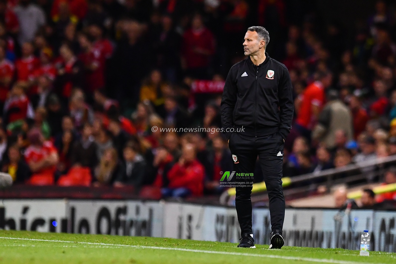 11th October 2018 , Principality Stadium, Cardiff, Wales ; International friendly, Wales v Spain ; Ryan Giggs manager of Wales on the touchline during the game

Credit: Craig Thomas/News Images