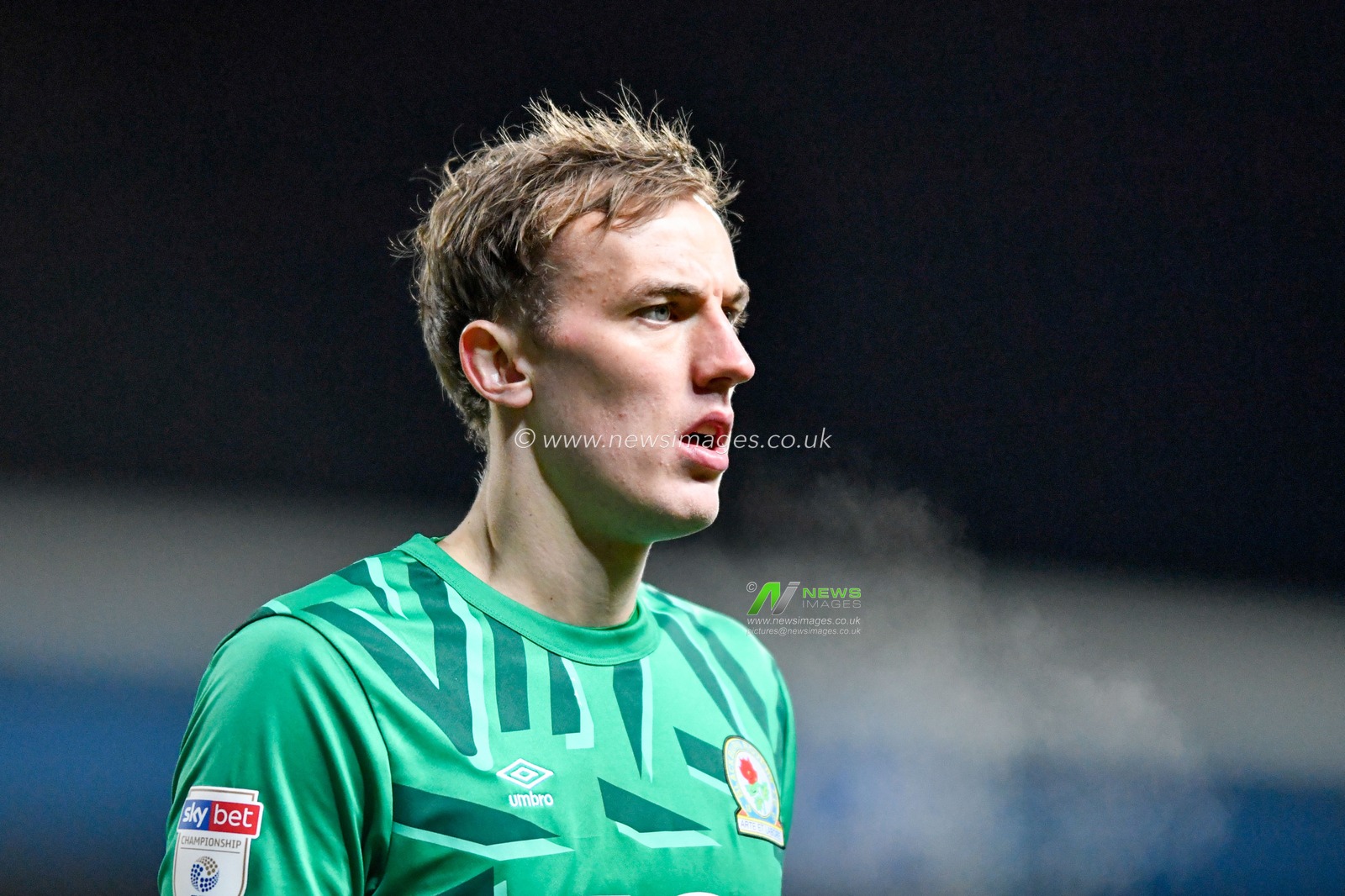 26th February 2020, Ewood Park, Blackburn, England; Sky Bet Championship, Blackburn Rovers v Stoke City : Christian Walton (1) of Blackburn Rovers in action