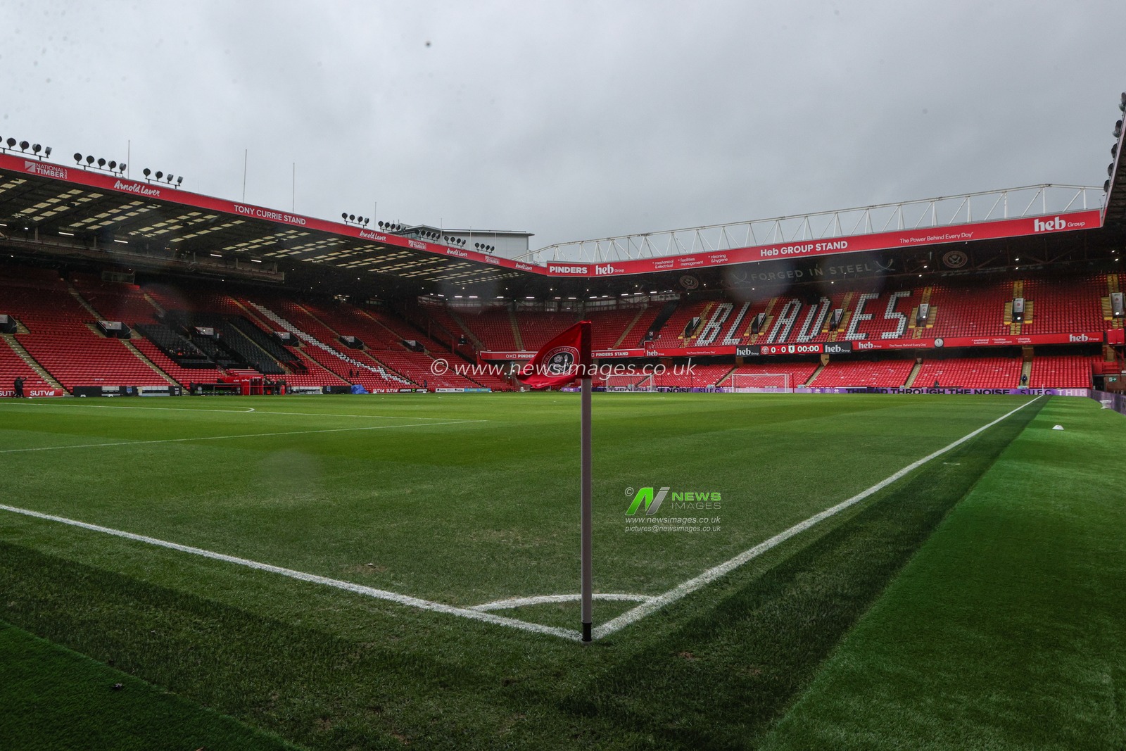 A general view of Bramall Lane ahead of the Emirates FA Cup Third Round match Sheffield United vs Mansfield Town at Bramall Lane, Sheffield, United Kingdom, 11th January 2026

(Photo by Richard Bierton/News Images)