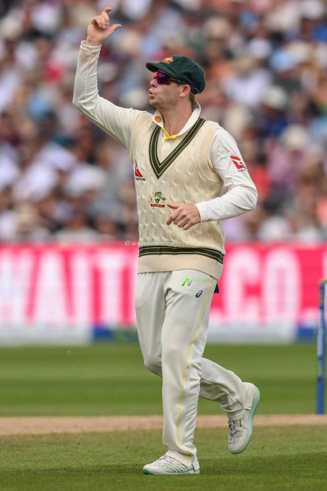 Steven Smith of Australia gives instruction during the LV= Insurance Ashes Test Series Day 4 match England vs Australia at Edgbaston, Birmingham, United Kingdom, 19th June 2023

(Photo by Craig Thomas/News Images)