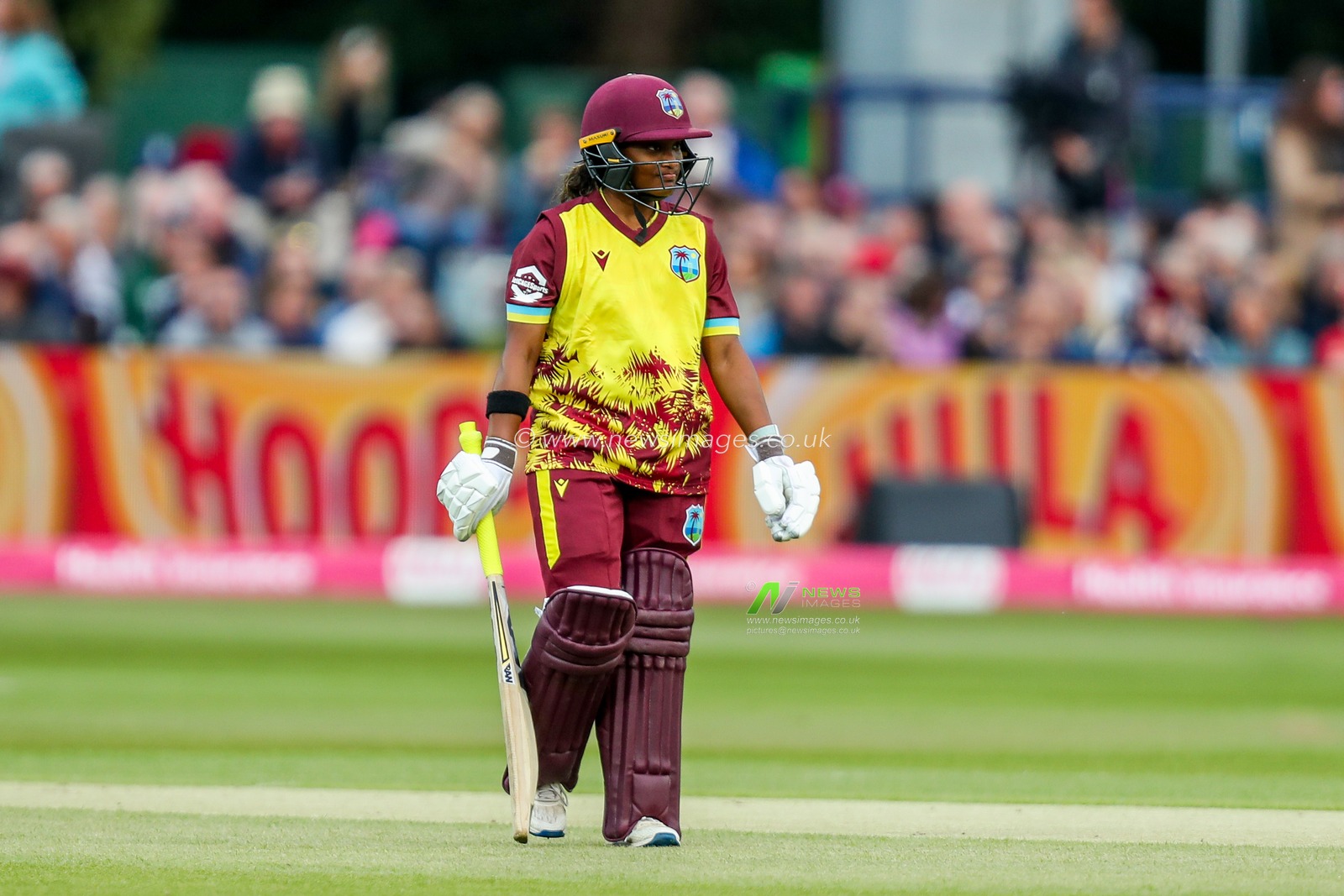 Zaida James of West Indies Women looks dejected following her dismissal during the 1st Vitality IT20 Series England Women v West Indies Women at The Spitfire Ground, Canterbury, United Kingdom, 21st May 2025

(Photo by Izzy Poles/News Images)
