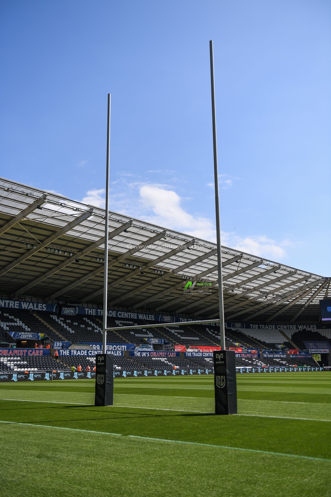 general view of Swansea.com Stadium, Home of Ospreys Rugby,