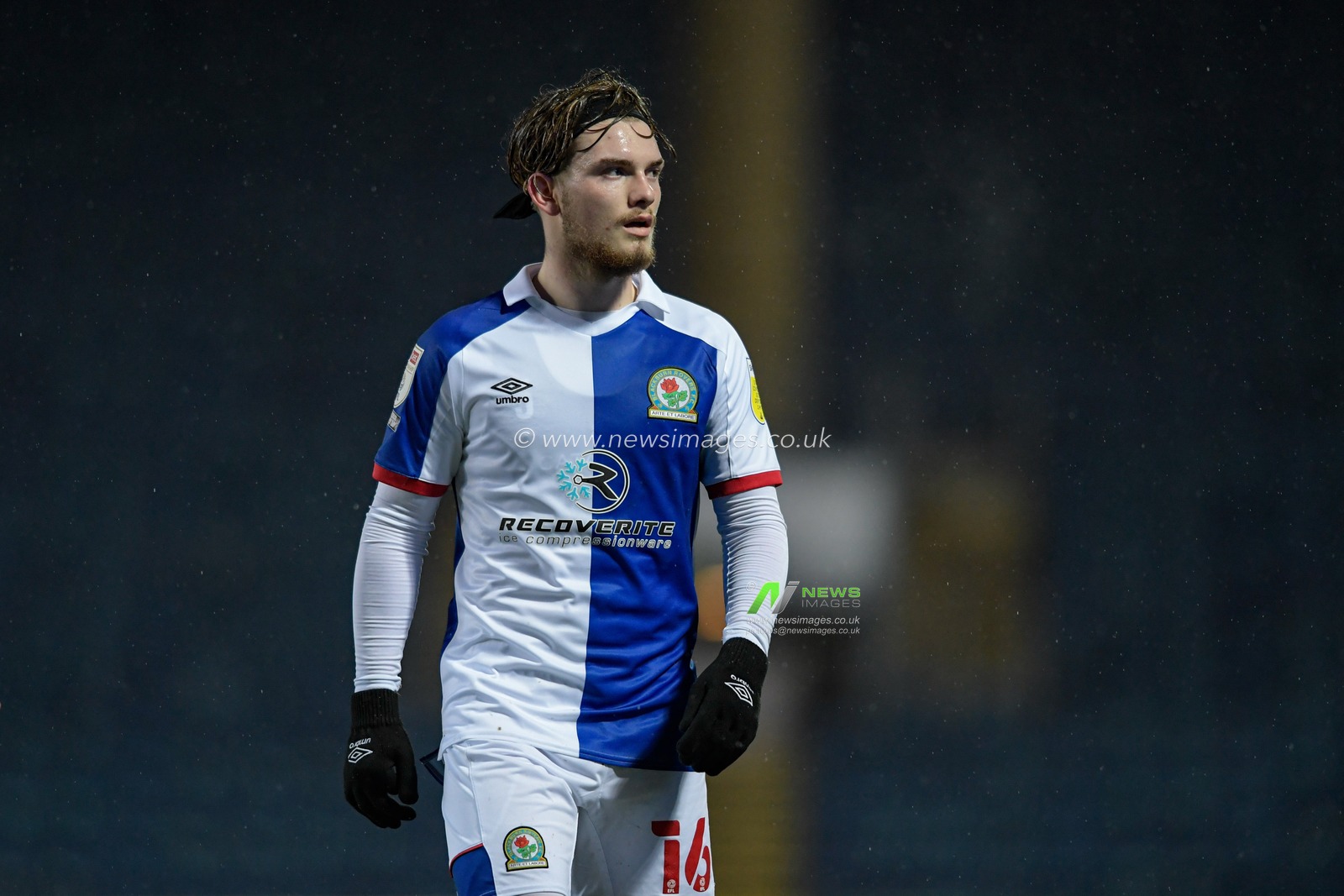 Harvey Elliott #16 of Blackburn Rovers in action during the game