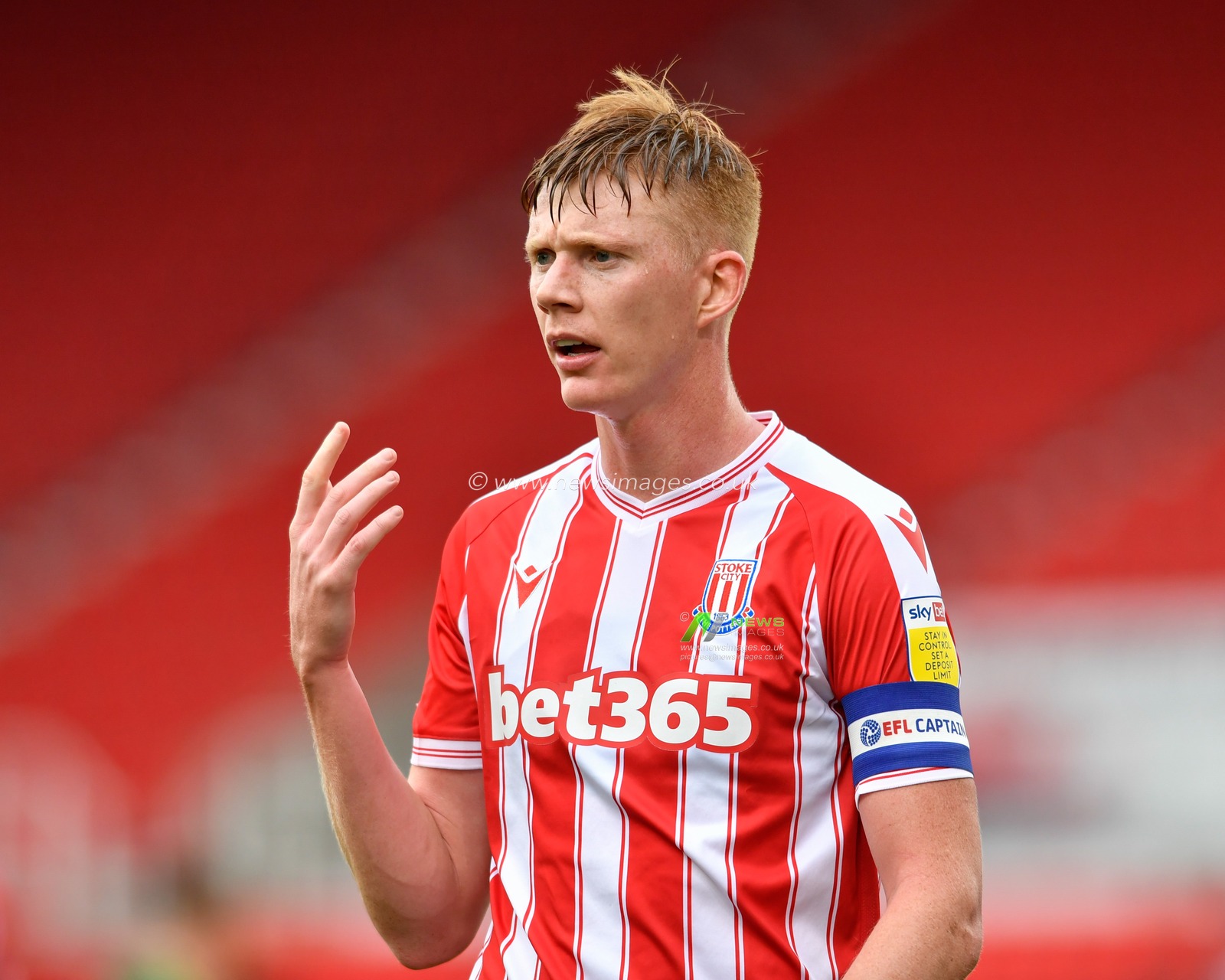 Sam Clucas (22) of Stoke City in action during the game