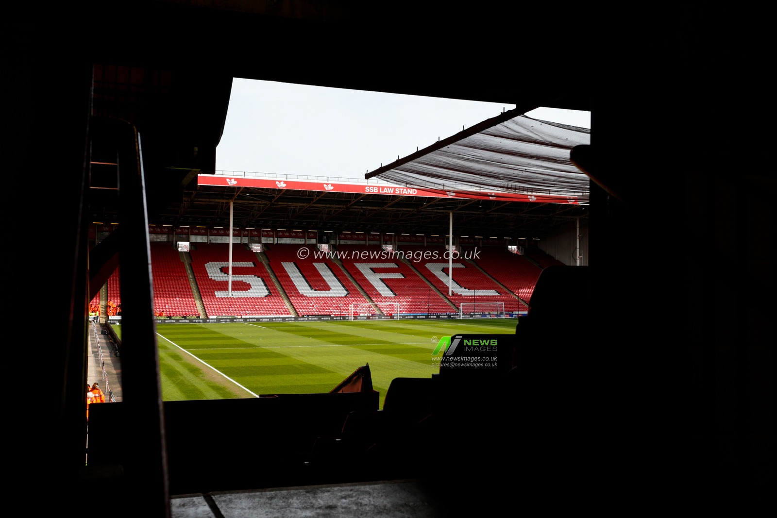 General interior view of Bramall Lane, Home ground of Sheffield United during the Sky Bet Championship match Sheffield United vs Luton Town at Bramall Lane, Sheffield, United Kingdom, 11th March 2023

(Photo by Ben Early/News Images)