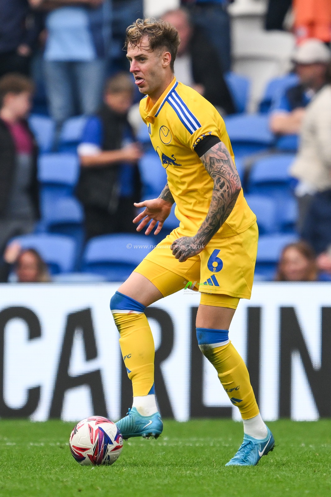 Joe Rodon of Leeds United in action during the Sky Bet Championship match Cardiff City vs Leeds United at Cardiff City Stadium, Cardiff, United Kingdom, 21st September 2024

(Photo by Craig Thomas/News Images)