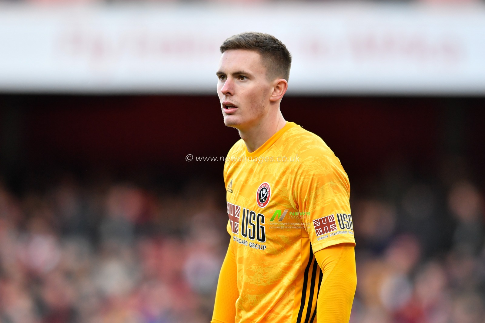 18th January 2020, Emirates Stadium, London, England; Premier League, Arsenal v Sheffield United : Dean Henderson (1) of Sheffield United in action

Credit: Simon Whitehead/News Images
