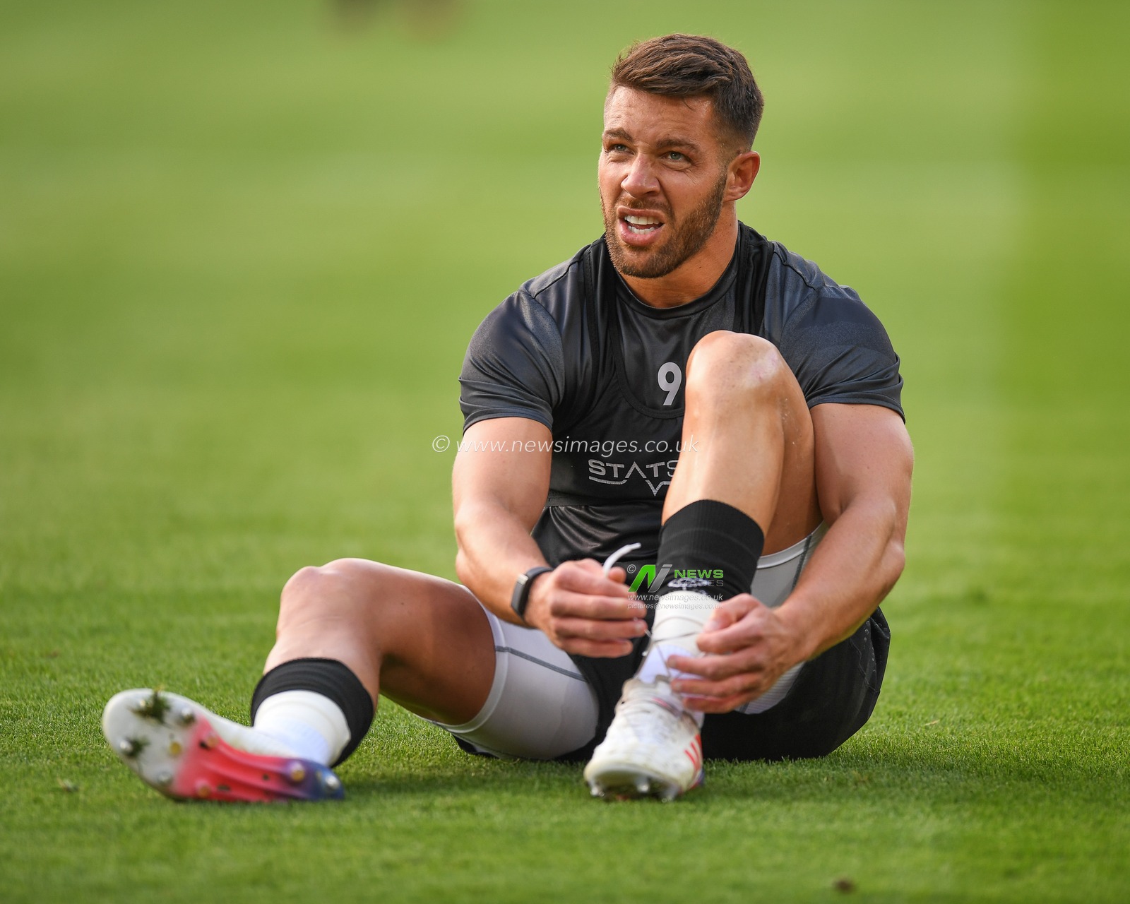 Rhys Webb of Ospreys Rugby,  during the pre-game warmup